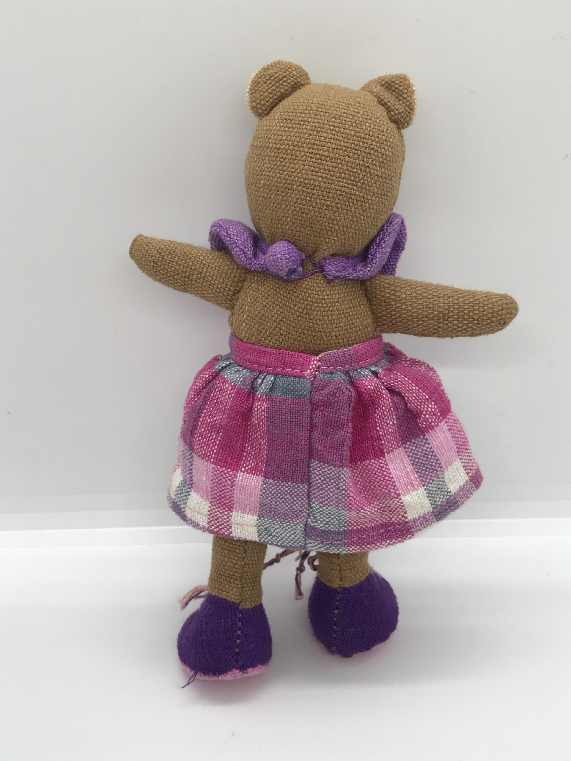 Nangi made in Sri Lanka - Girl Bear Fabric Cloth 7 Inch Rare