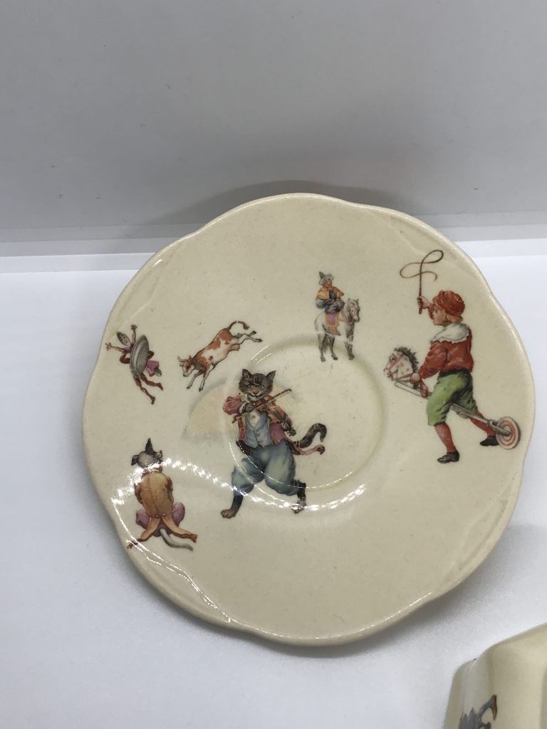 Vintage Royal Doulton Nursery Rhyme Tea Cup and Saucer D5187 1930s