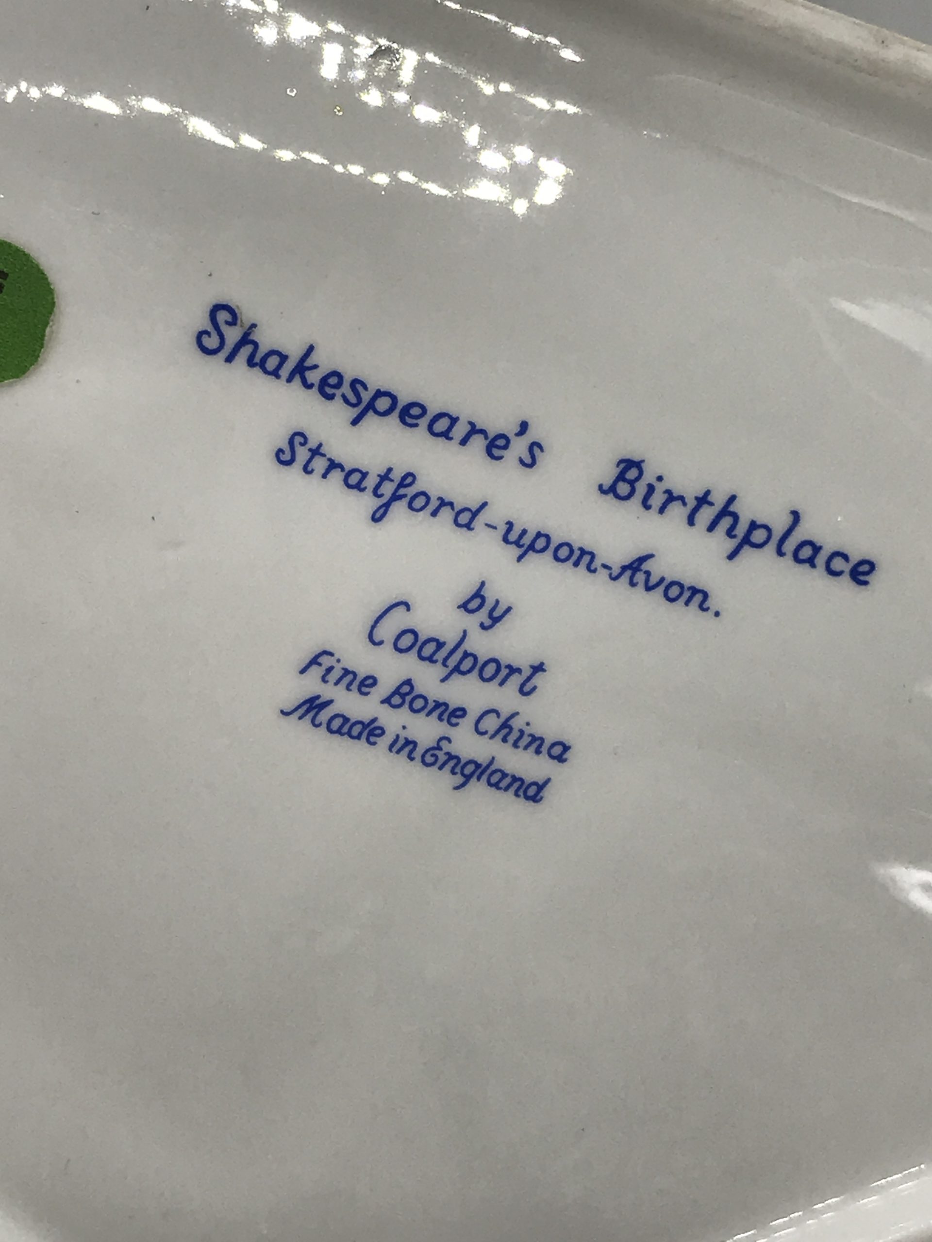 Coalport House Shakespeare's Birthplace 18cm wide