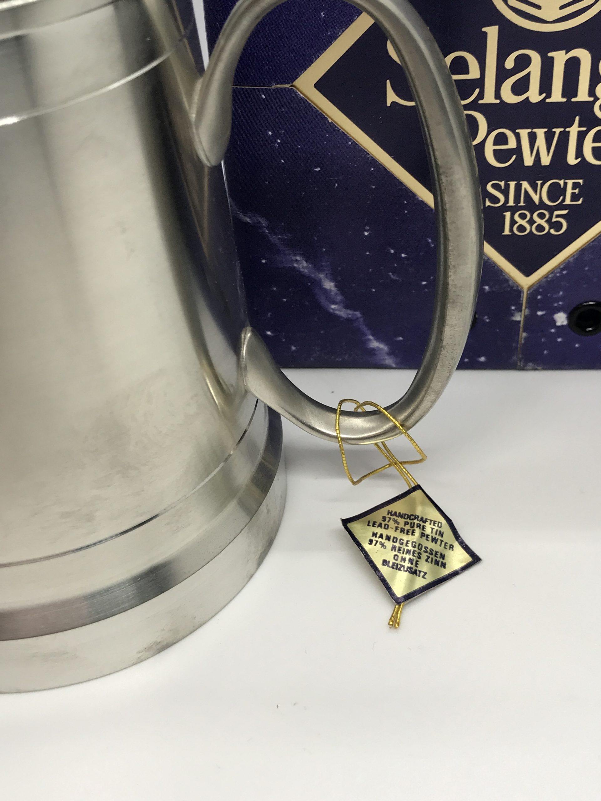 Selangor Pewter Tankard 2167 in Box