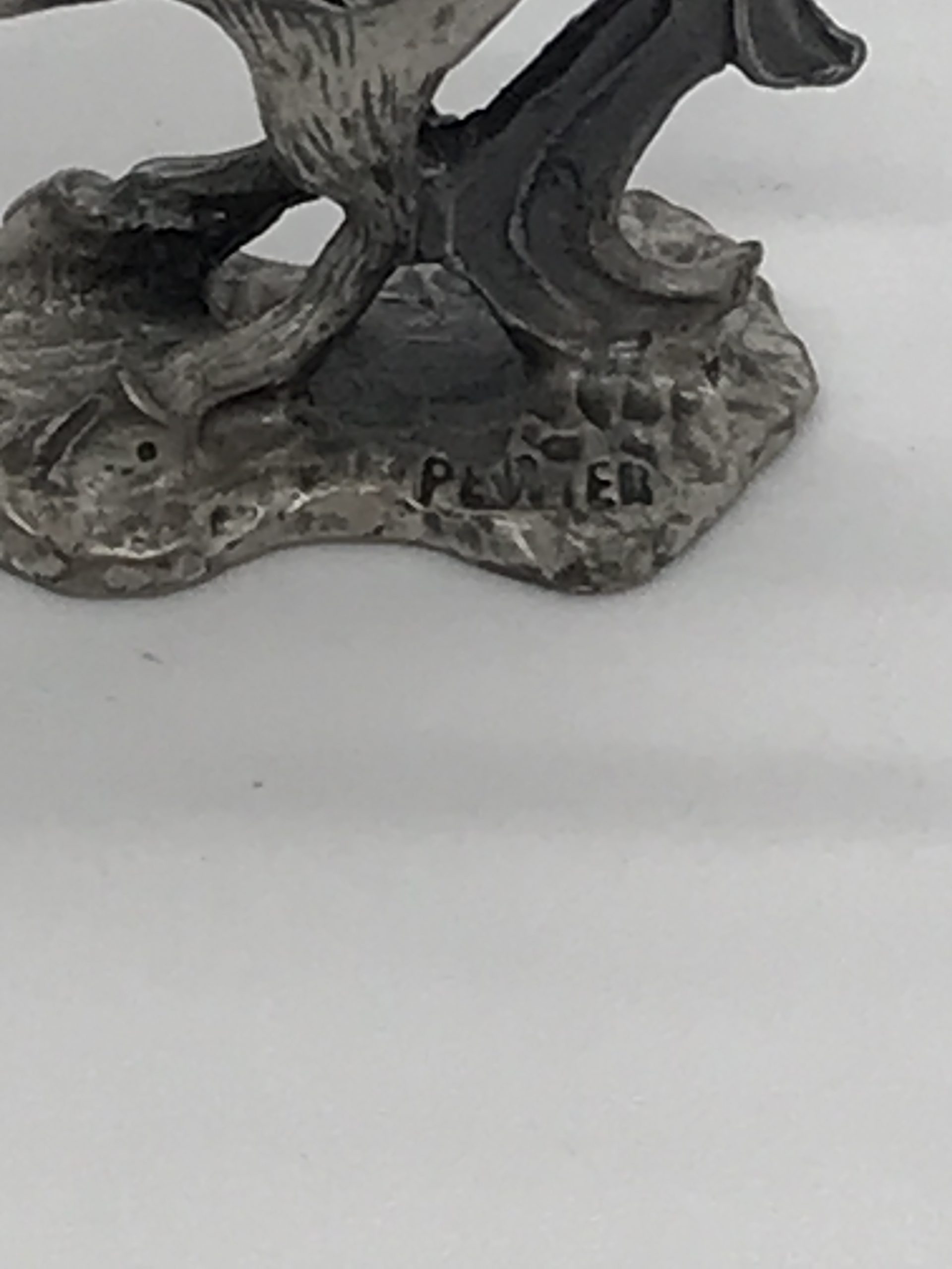 Vintage Pewter Winged Unicorn figurine - Spoontiques - 6cm high ...