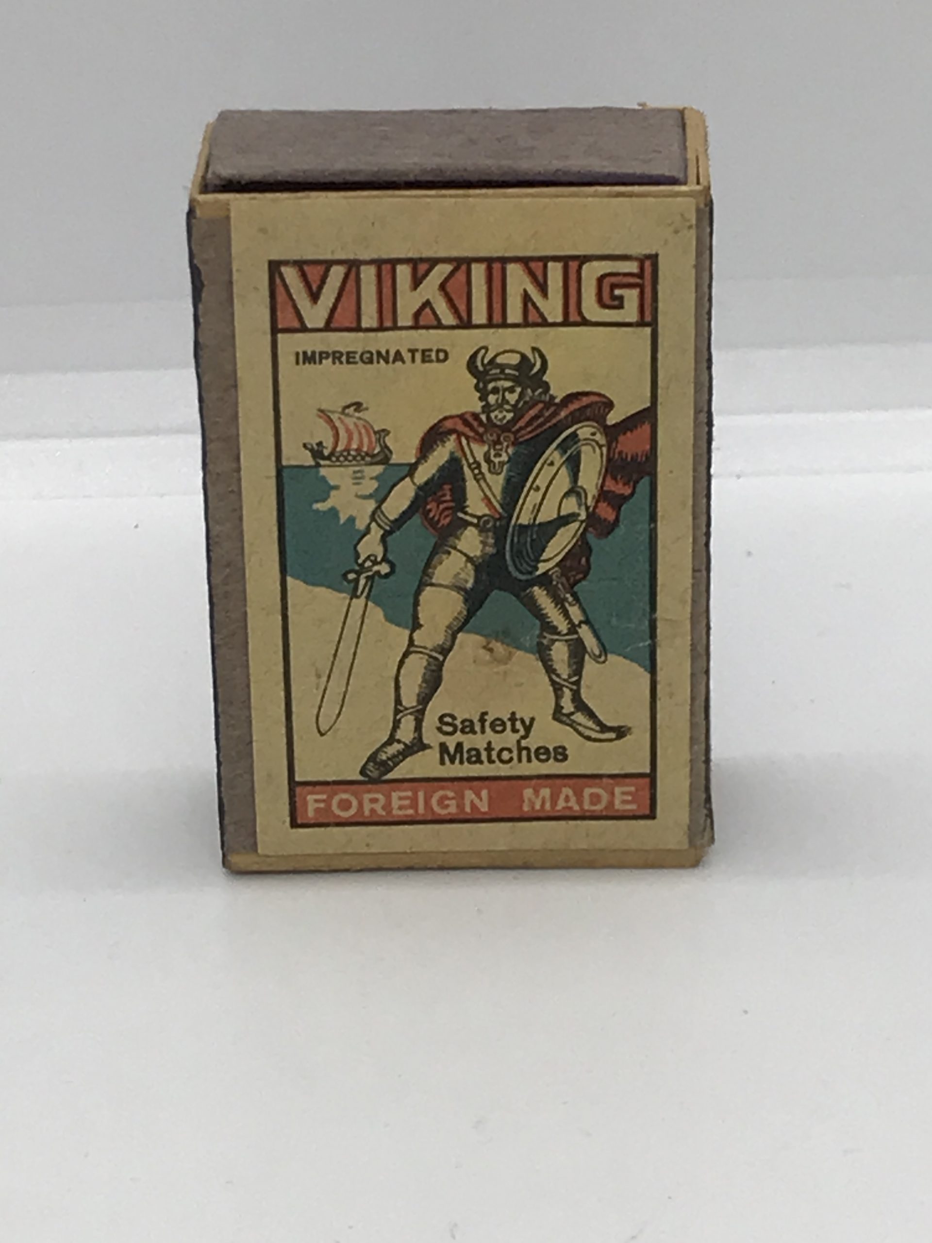 Viking Safety Matchbox (wooden box) - no matches
