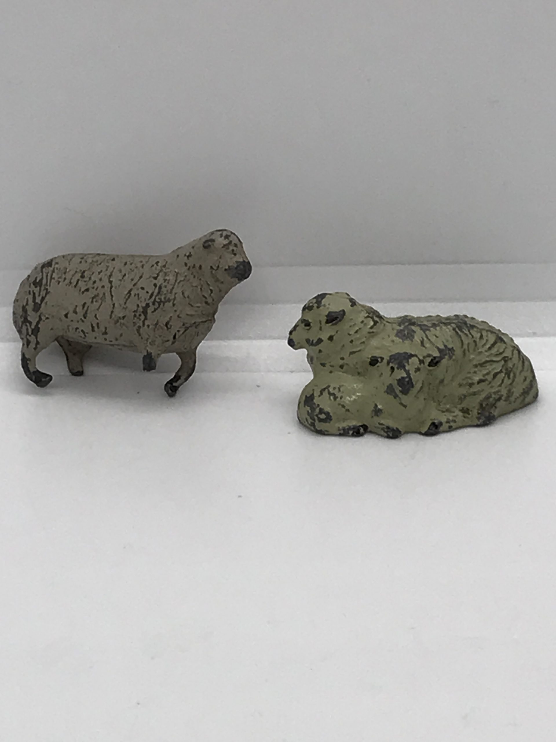 Vintage Britains Lead Animal Sheep (Made In England) x 2