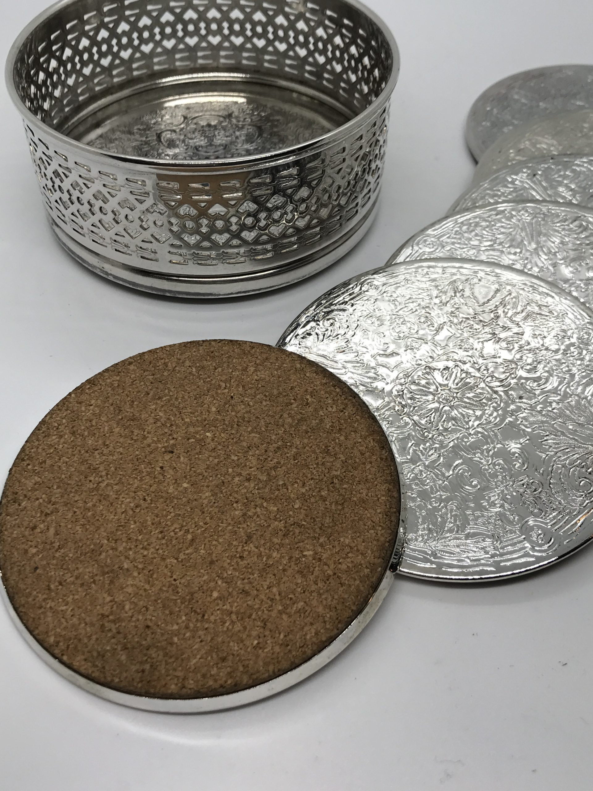 SILVER PLATED COASTERS main image 1