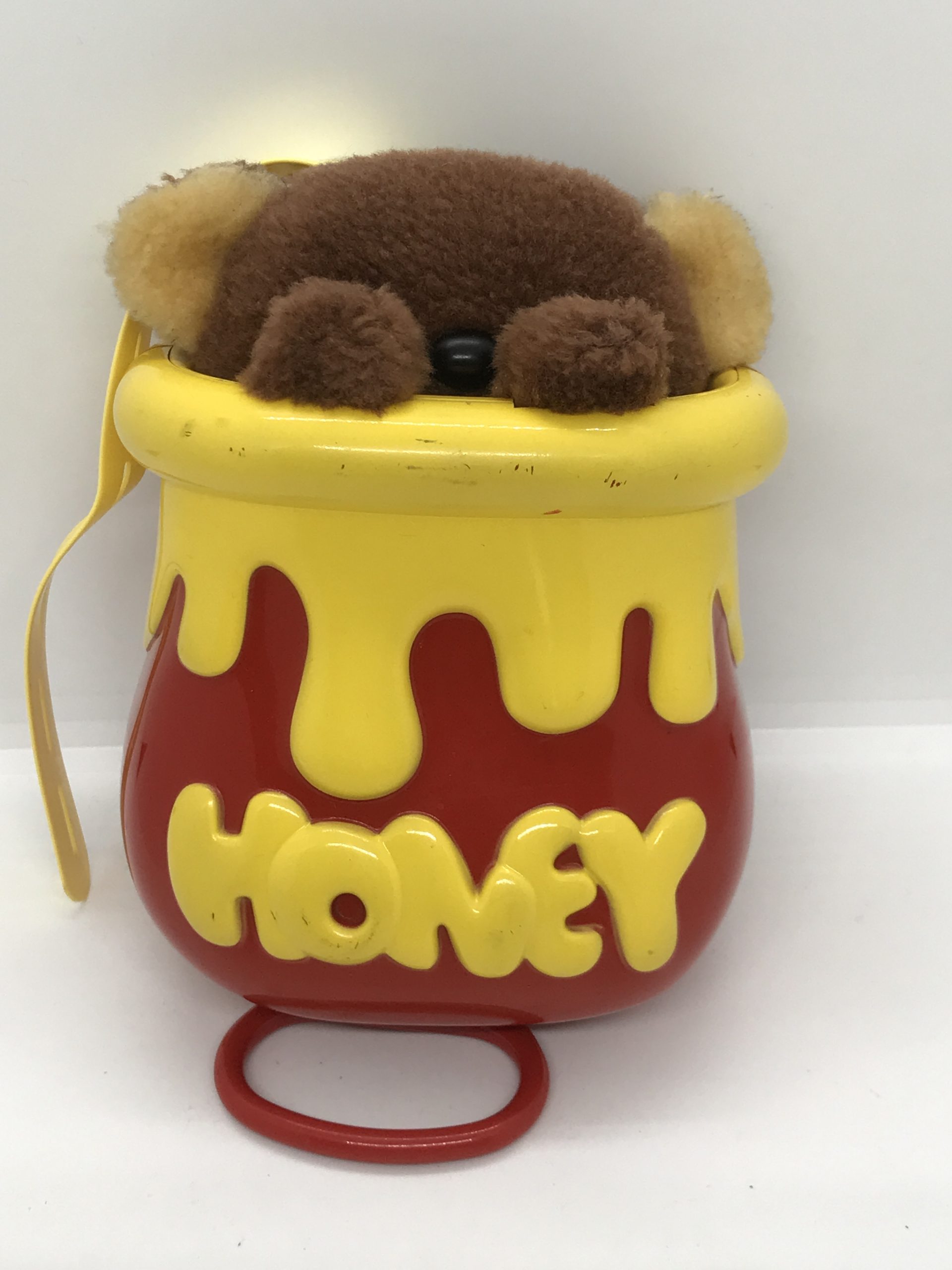 1980s Tomy Pullstring Honey Bear Music Box Vintage Keepsakes