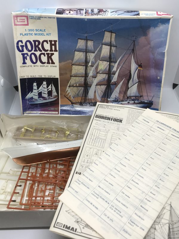 Imai Gorch Fock Ship 1/350 Scale Model Ship - Vintage Keepsakes
