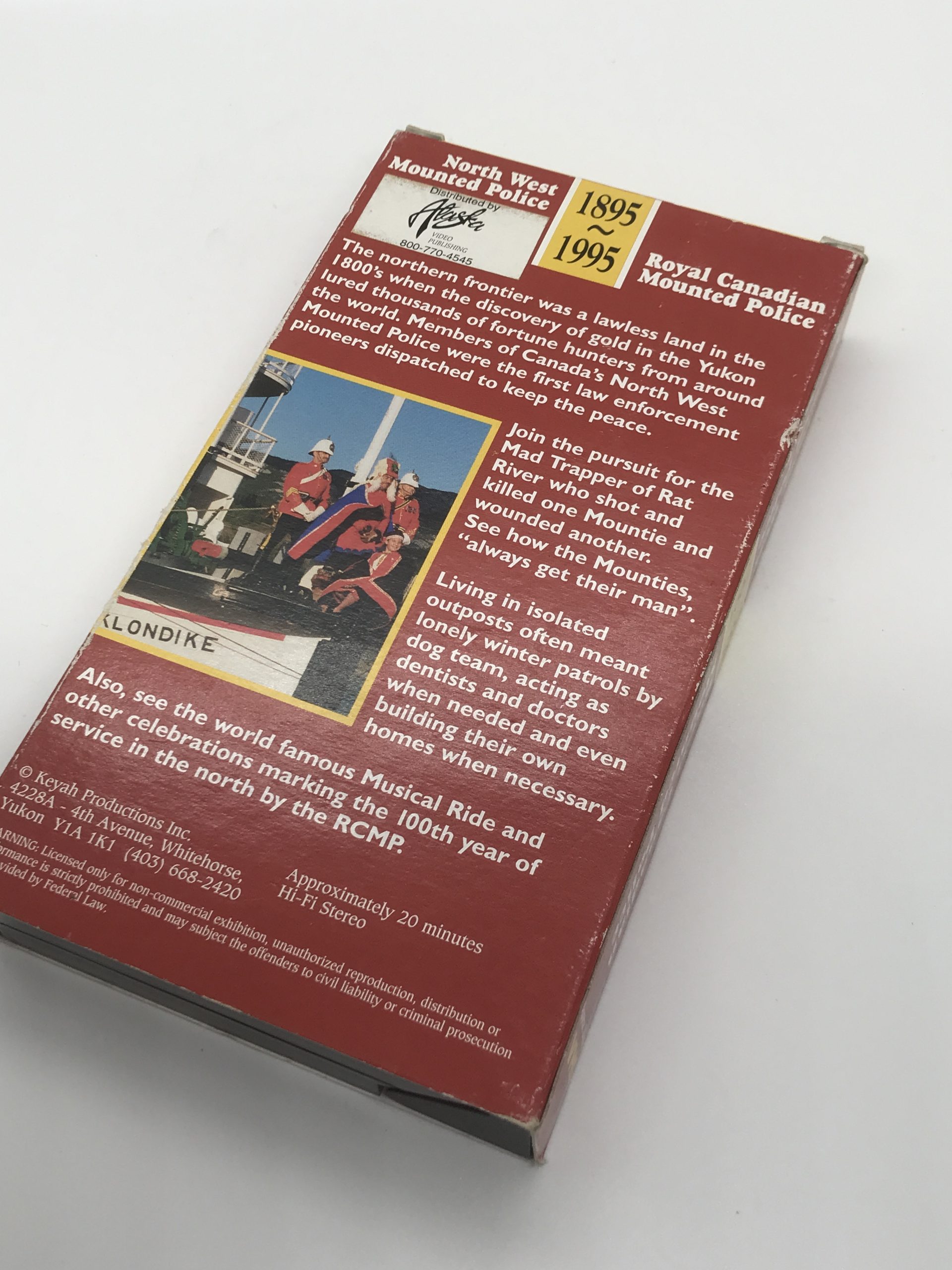 1895-1995 North West Mounted Police Royal Canadian Mounted Police VHS Tape