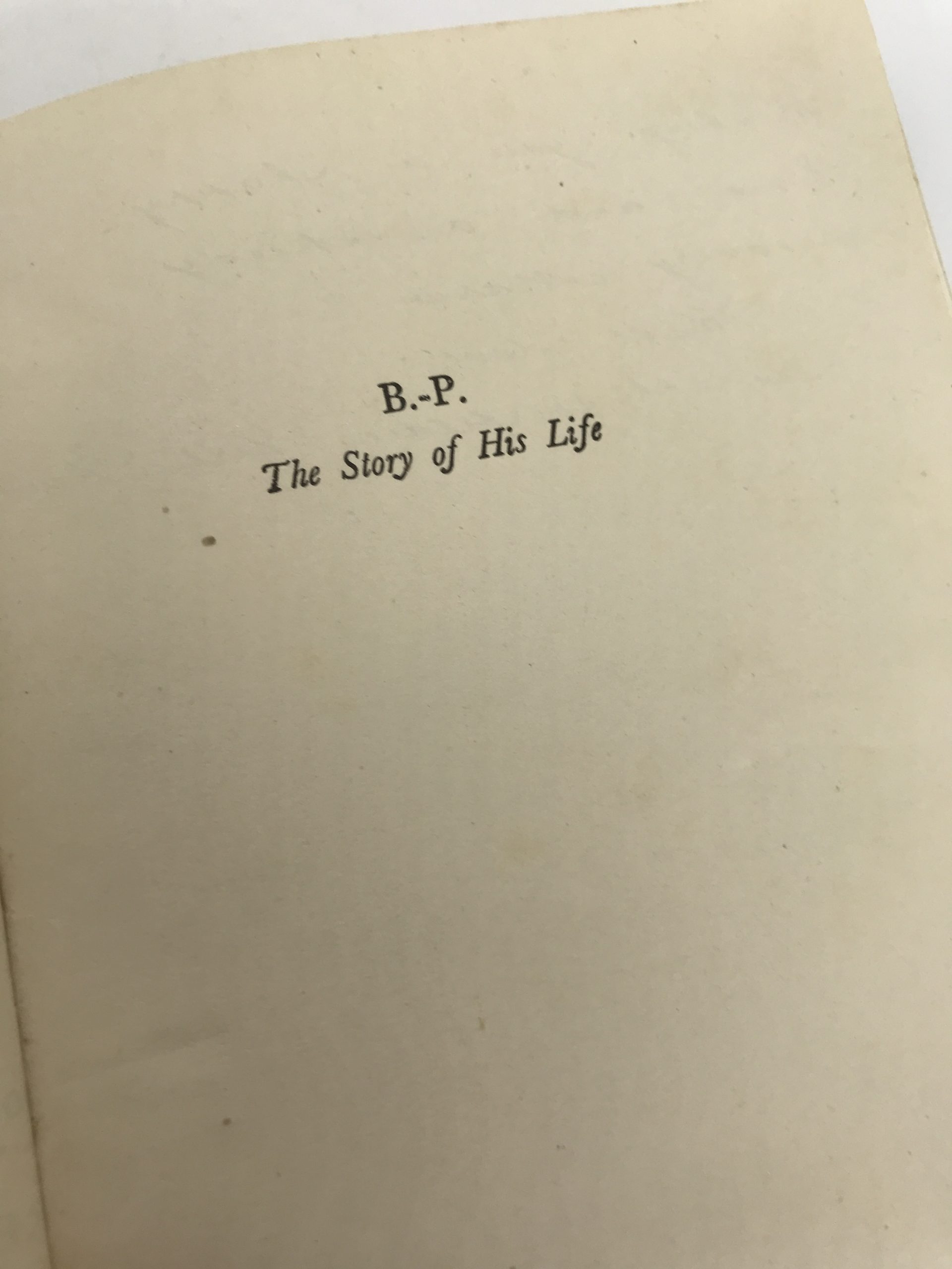 )B-P The Story of His Life be E.E. Reynolds (1946)