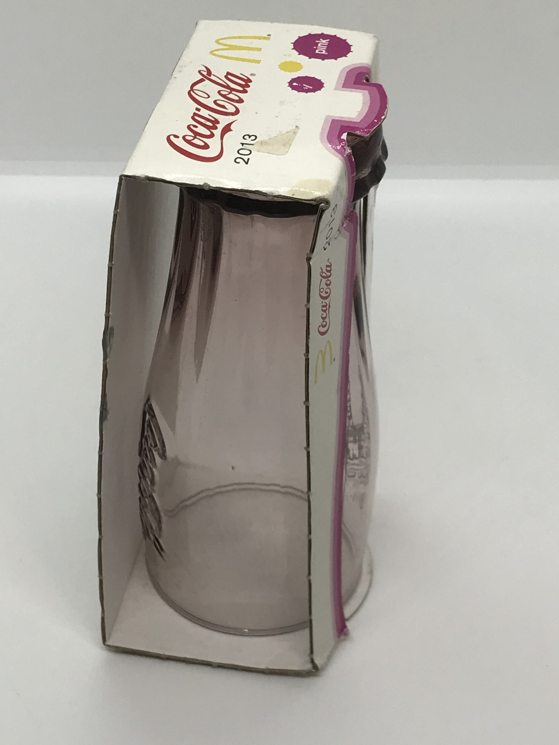 2013 Limited Edition Pink McDonalds Coca Cola Upside Down Bottle Glass ...