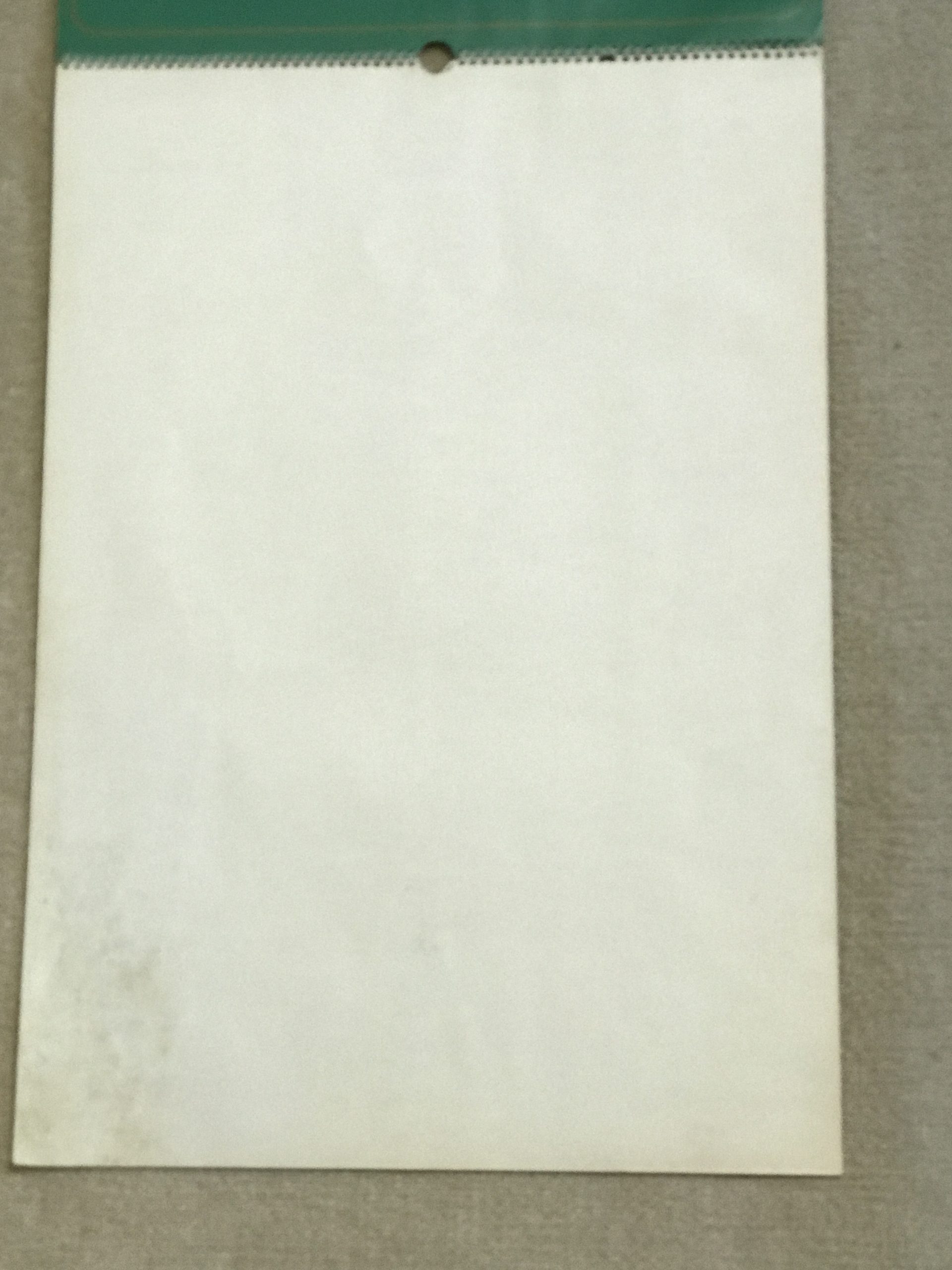 Words Without Music Letraset 1978 Calendar 60cm x 42cm