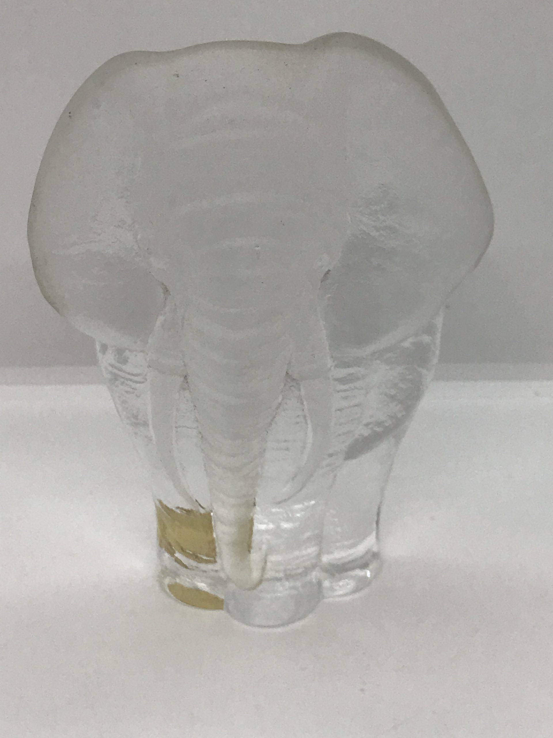 Mats Jonasson Royal Krona Elephant - Full Lead Crystal 15cm high