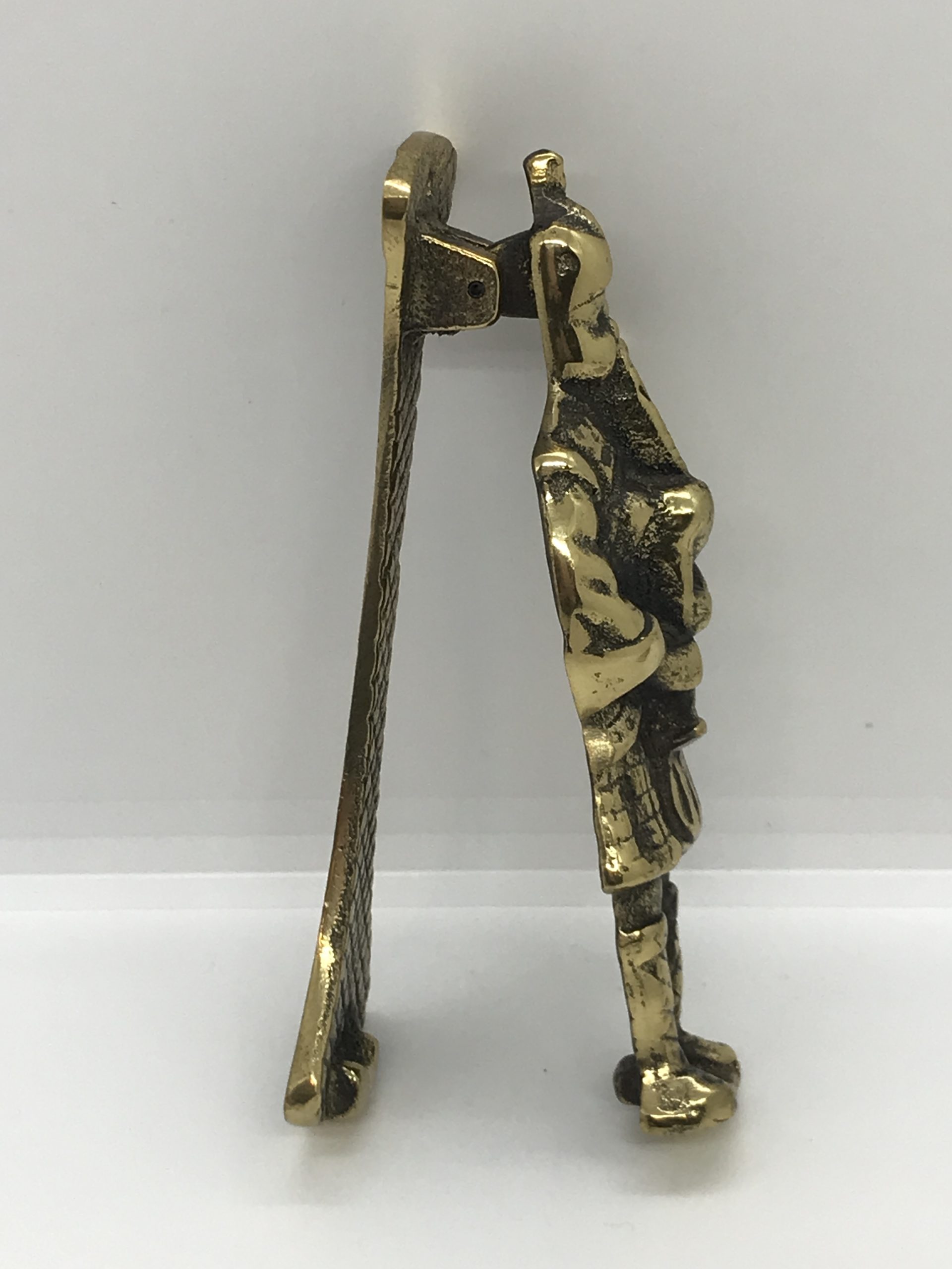 Brass Bagpiper Door Knocker