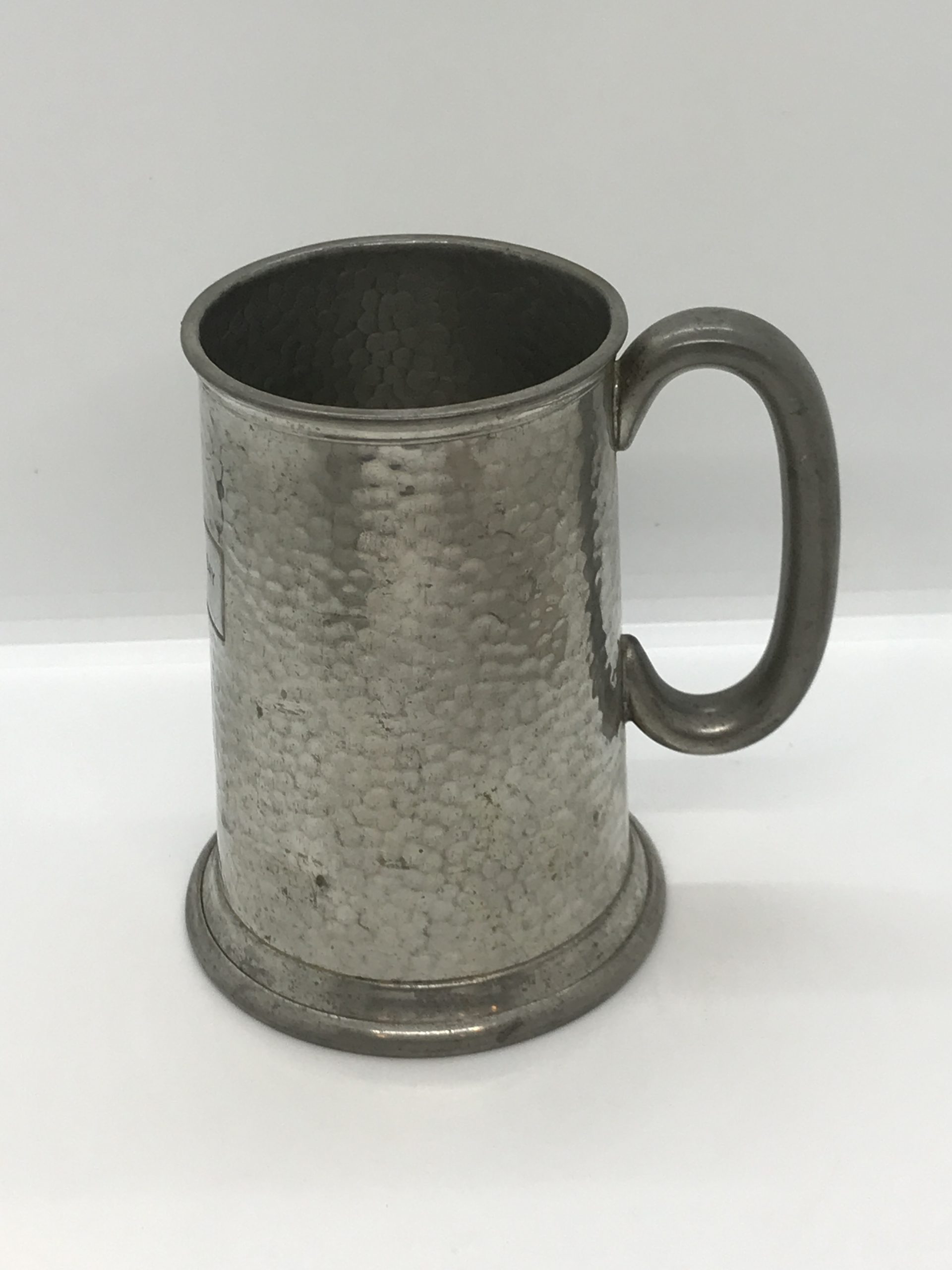 Civic Pewter Tankard hammered effect (Made in England) engraged SS