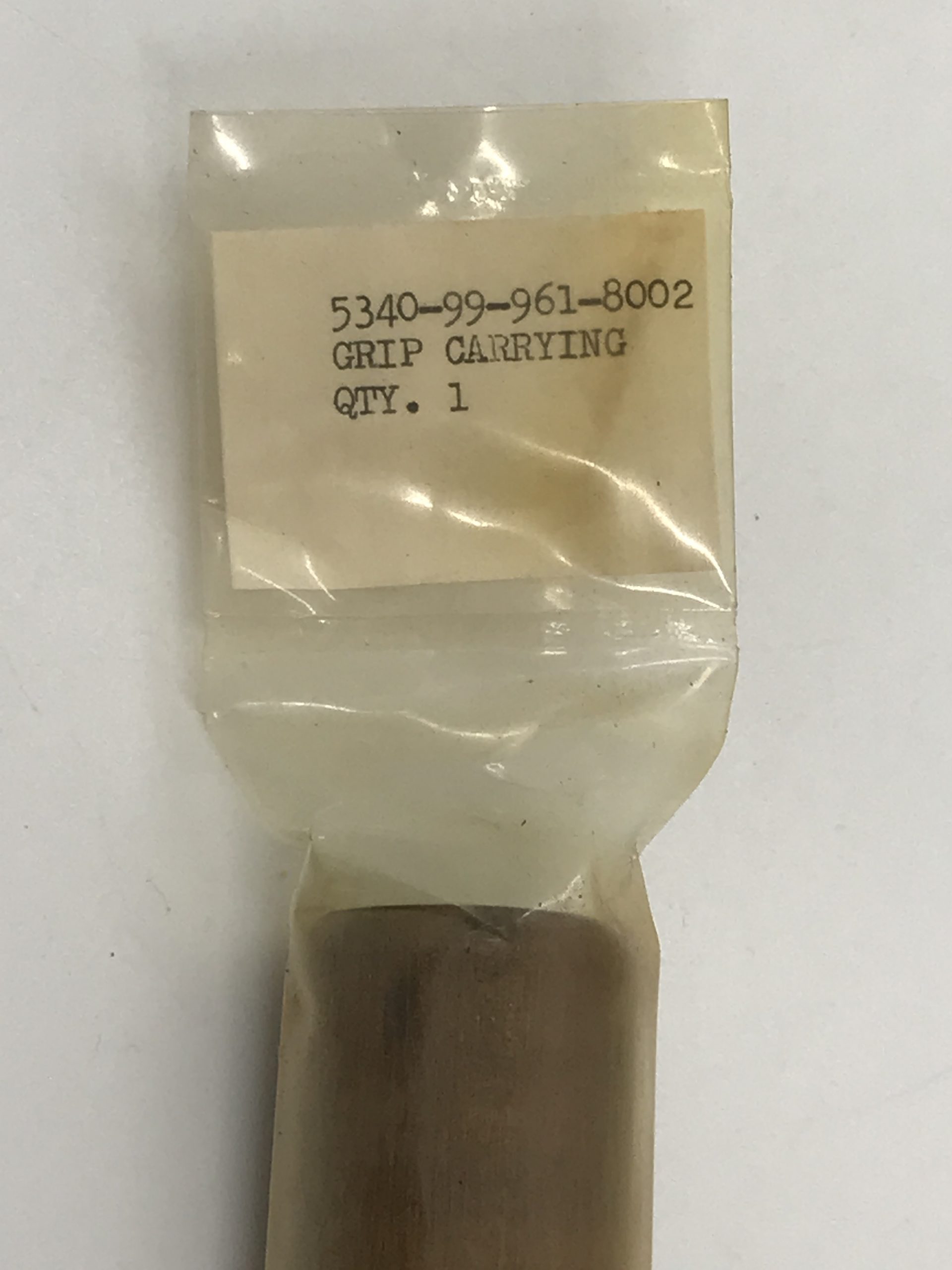 WW II Bren Gun Carrying Wooden Grip Handle 5430-99-961-8002 (NOS-Sealed Bag)