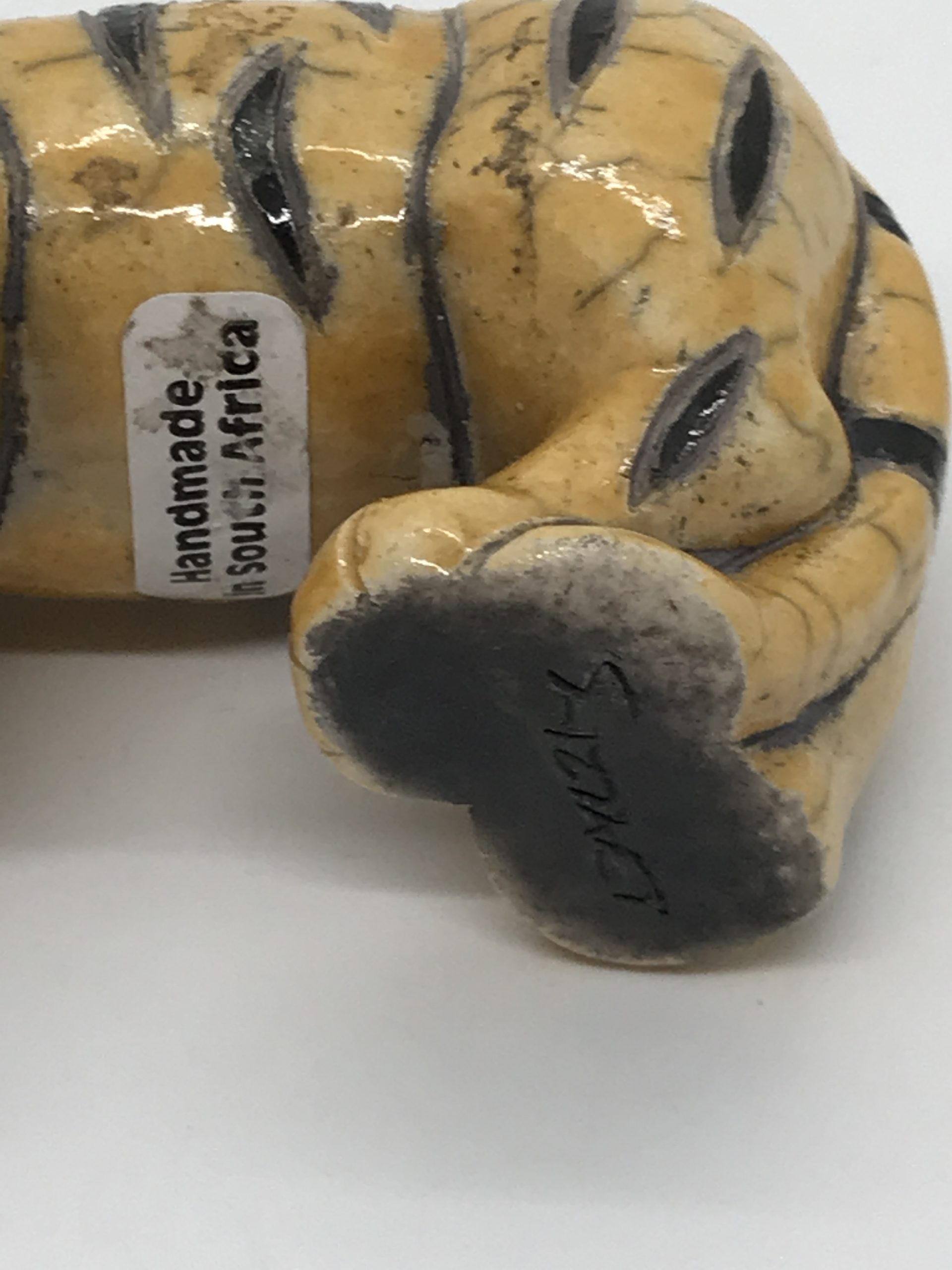 Raku Pottery Tiger Vintage Keepsakes