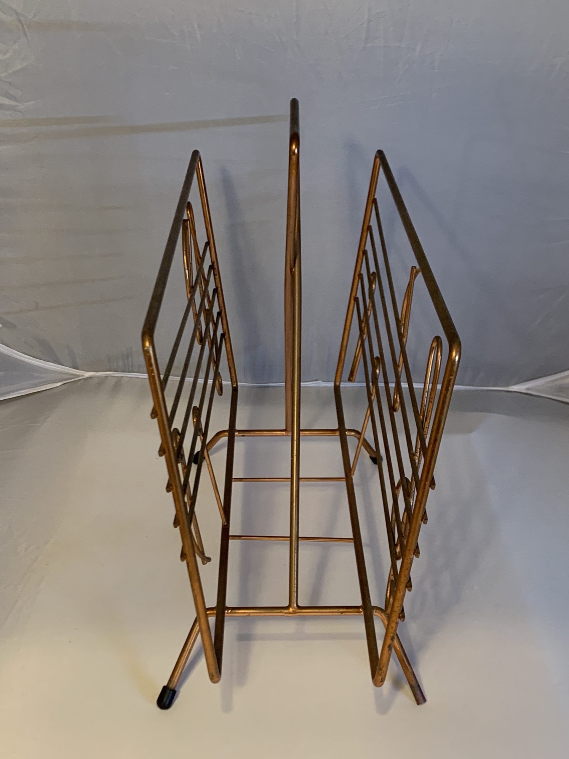 Note Rack Image Vintage Metal Magazine Rack (or Music Holder) with Musical Notes ...