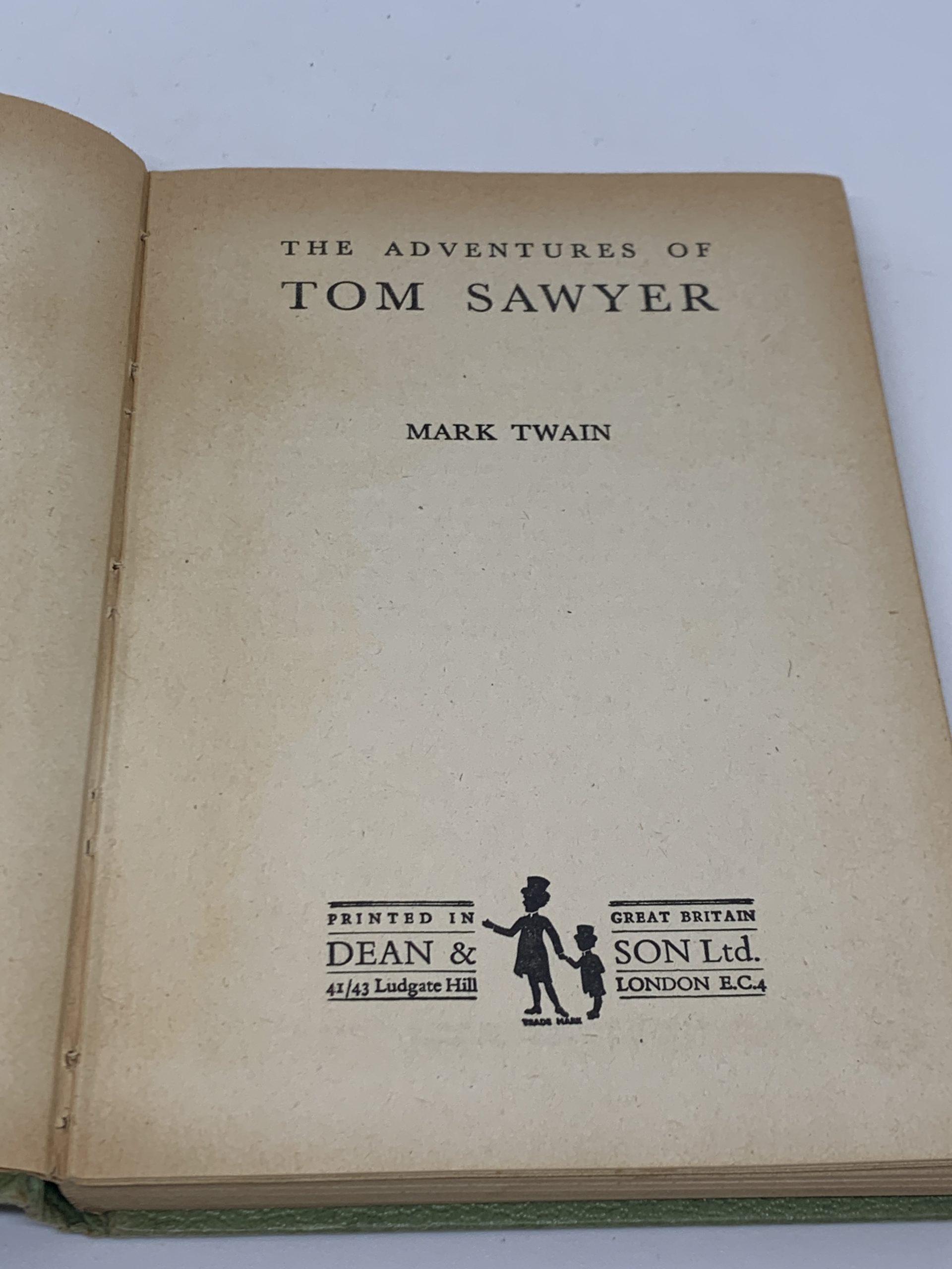 The Adventures of Tom Sawyer - Mark Twain - Dean and Son - Vintage ...