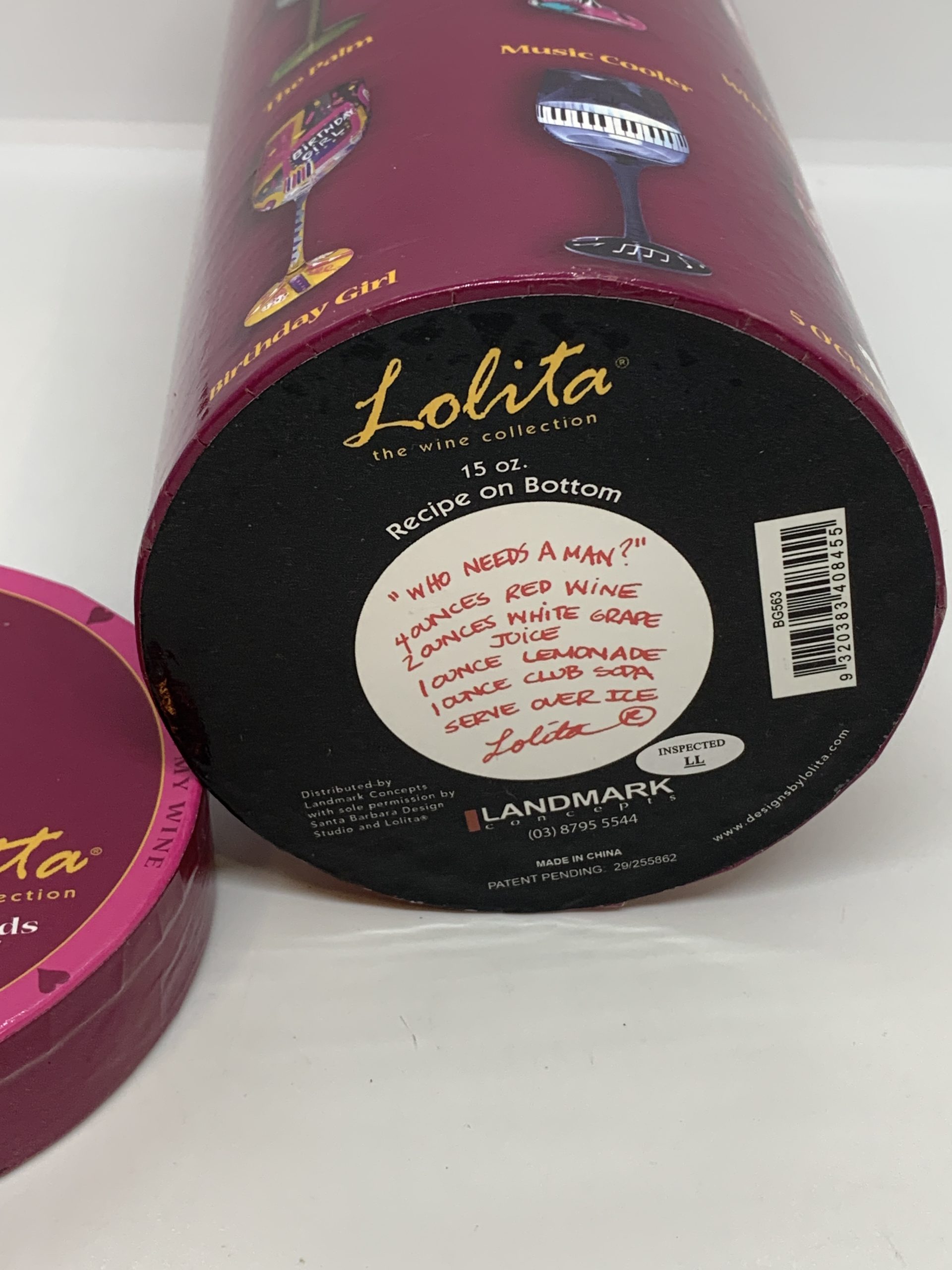 Lolita Who Needs a Man Gift boxed wine glass