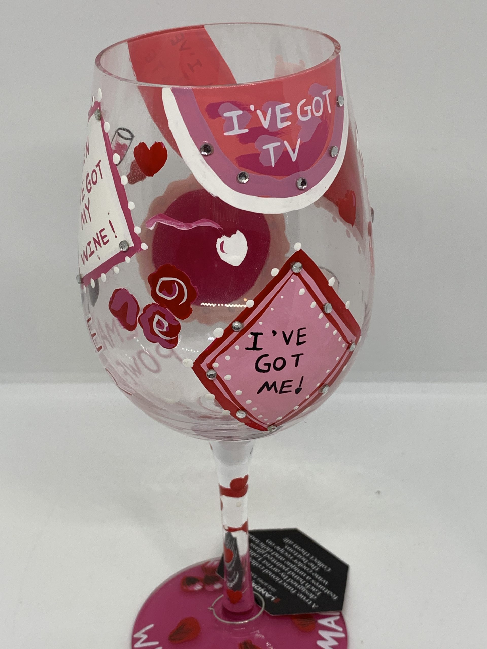 Lolita Who Needs a Man Gift boxed wine glass