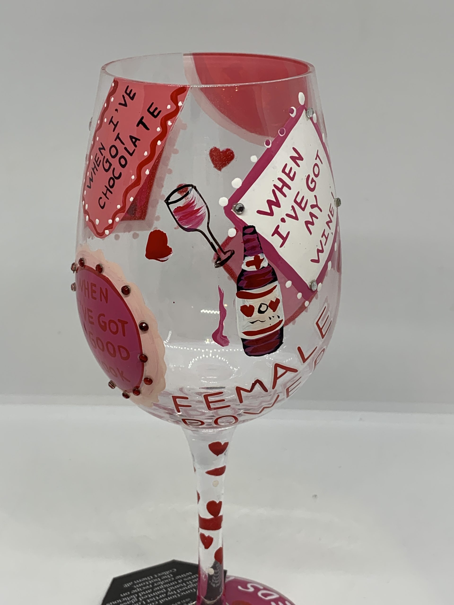 Lolita Who Needs a Man Gift boxed wine glass