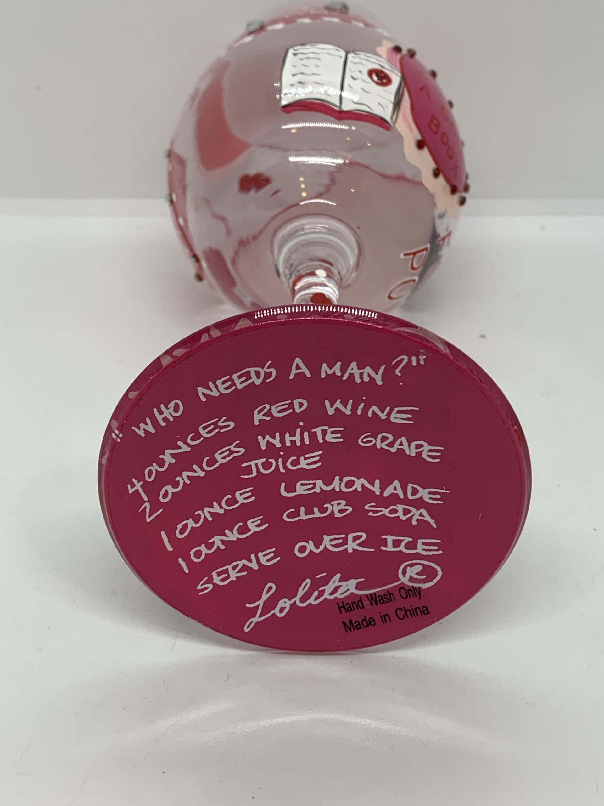 Lolita Who Needs a Man Gift boxed wine glass