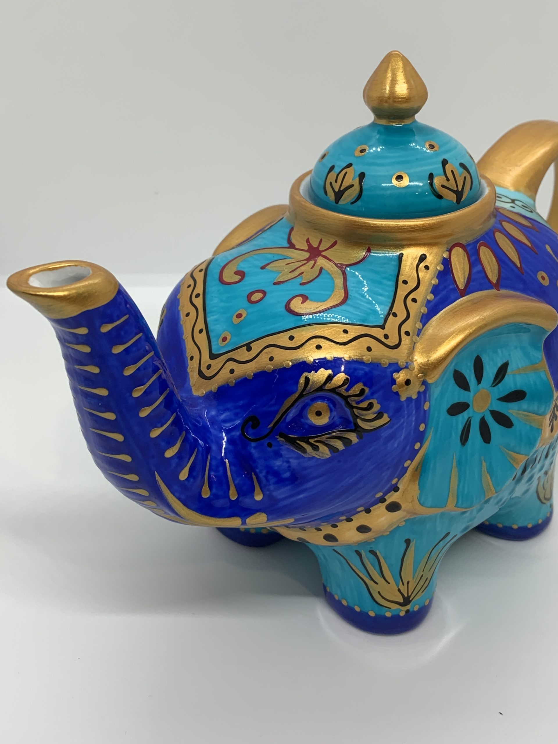 tempo-elephant-turquoise-hand-painted-teapot-vintage-keepsakes