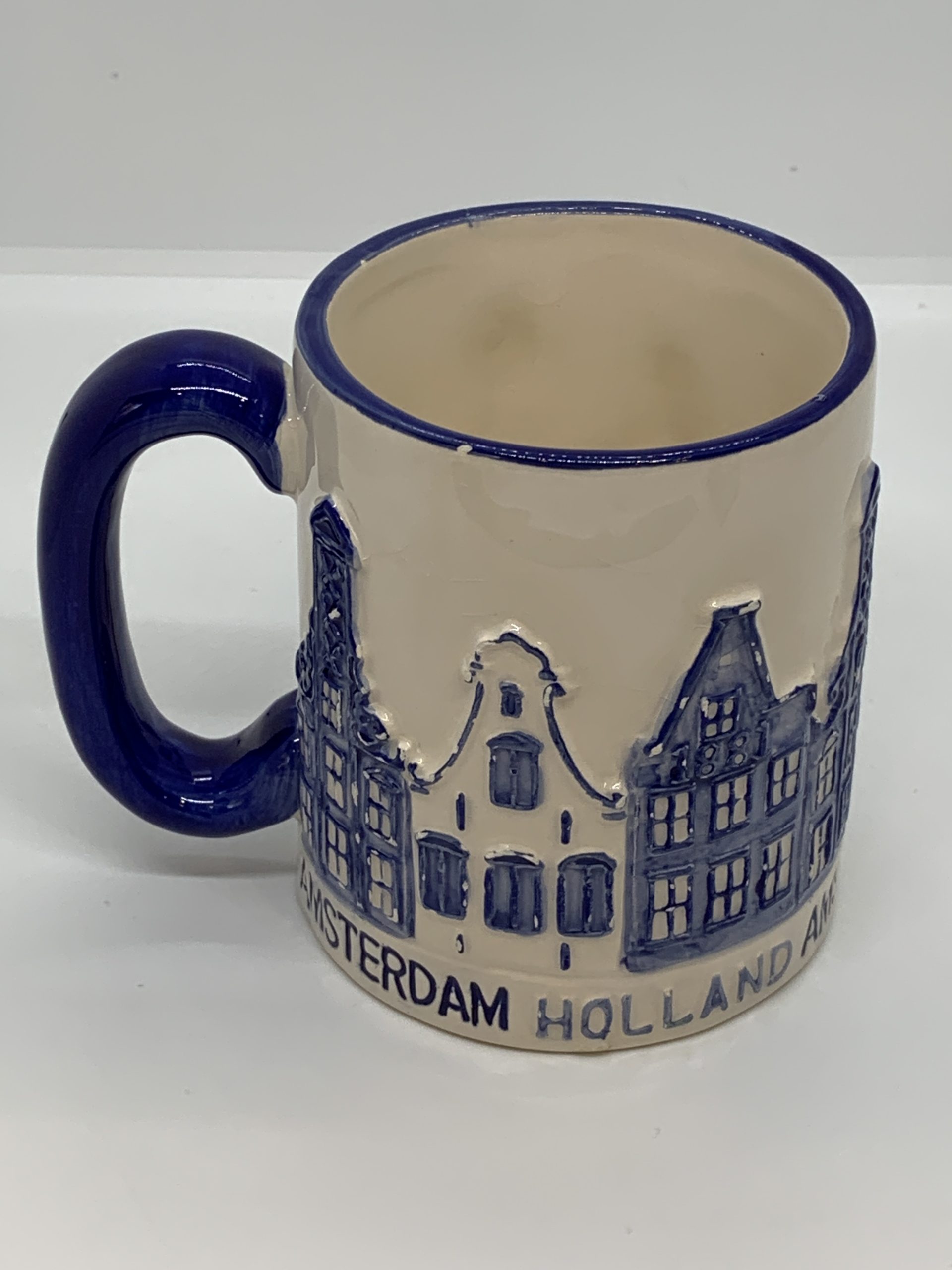 Vintage Amsterdam Blue Delft Canal Houses Mug - Vintage Keepsakes