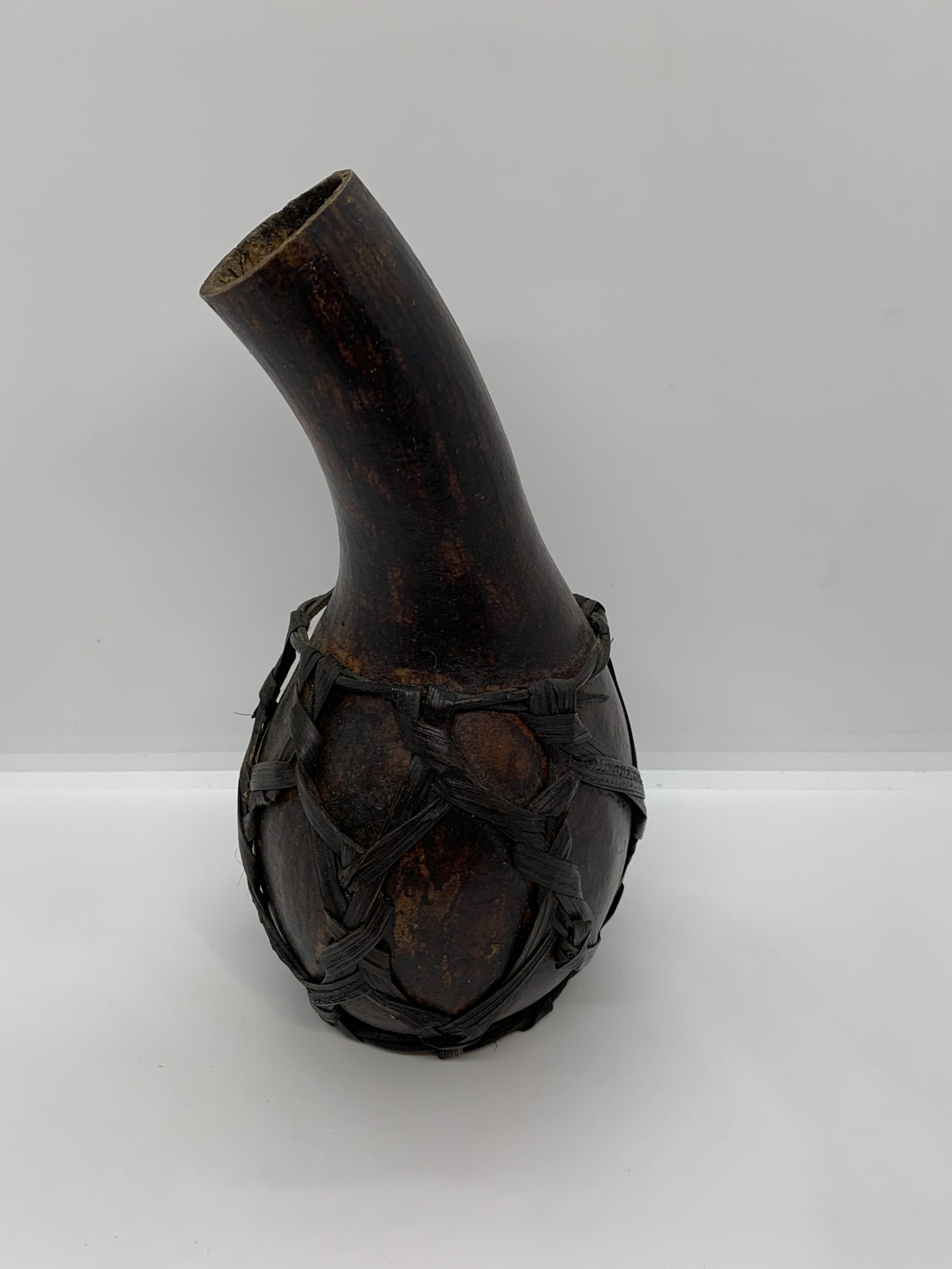 Water Pot made from Bottle Gourd with Netted Framework of Fibre (approx