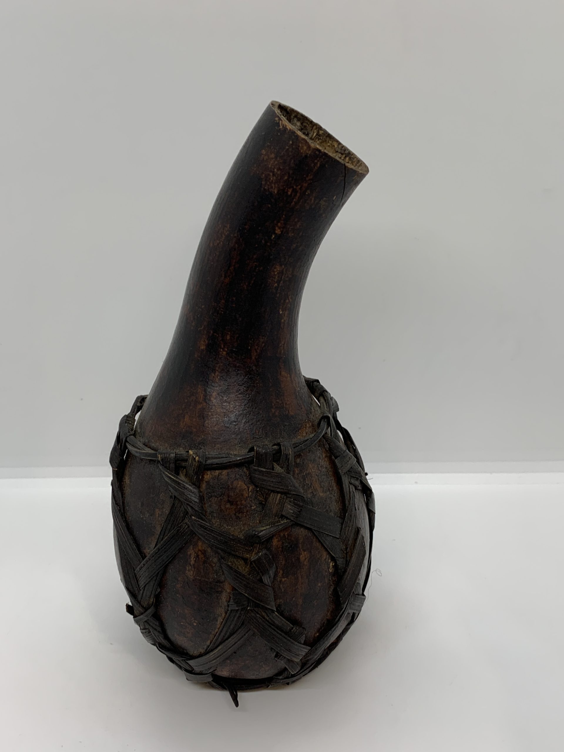 Water Pot made from Bottle Gourd with Netted Framework of Fibre (approx