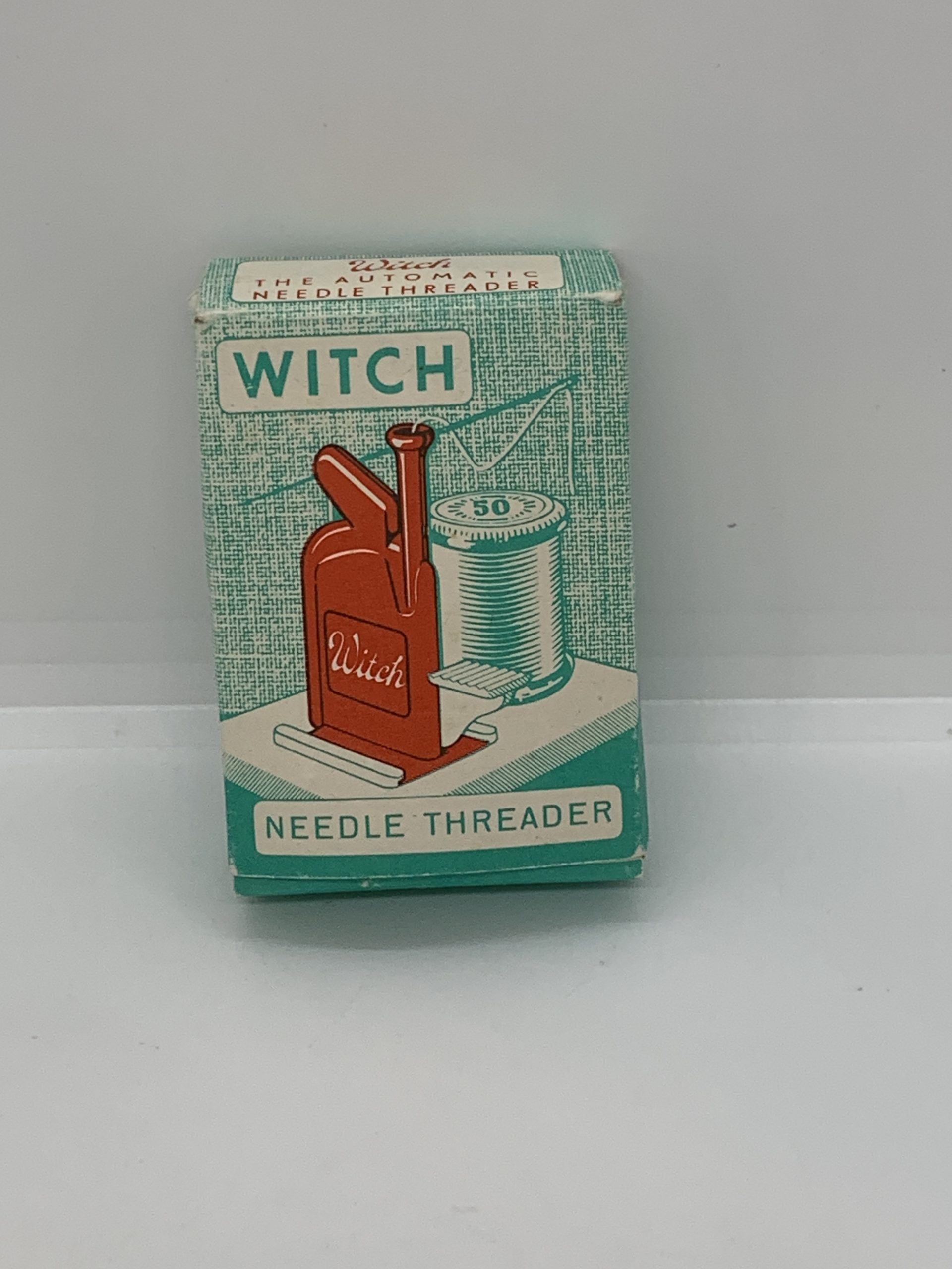 Vintage Witch Needle Threader German in box with Instructions