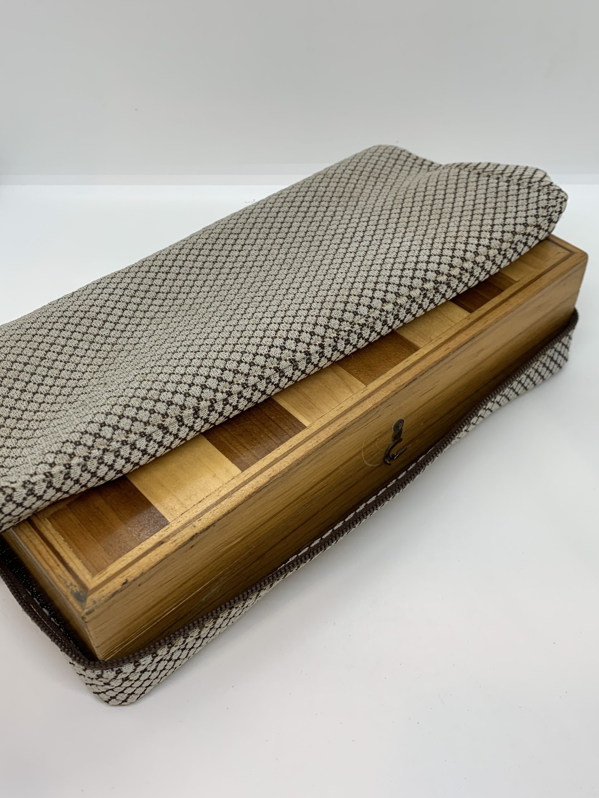 Coffret D'échecs Vintage Fait Main Avec Plateau Pliable – Jeu De Voyage Complet