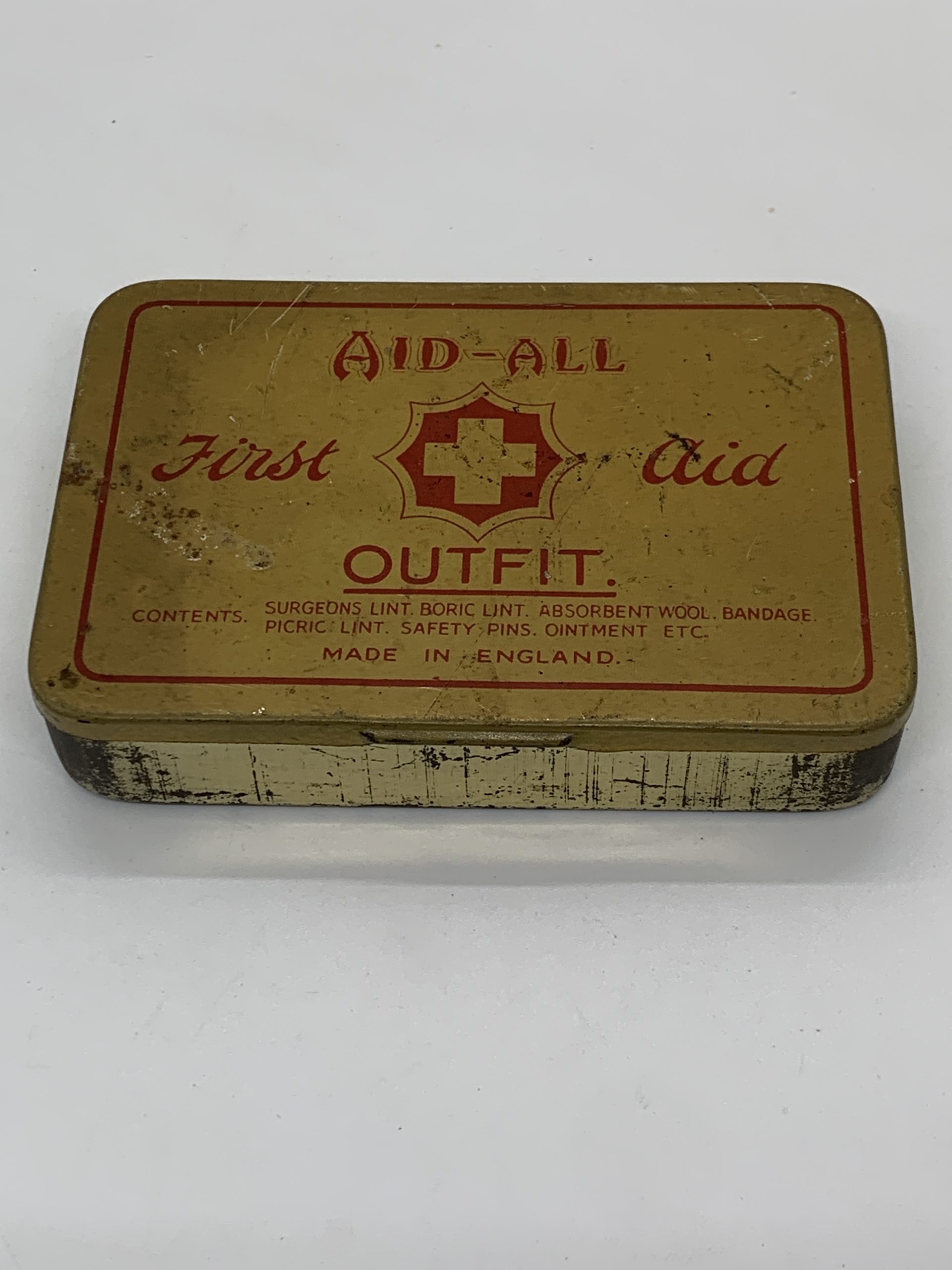 Vintage Collectable Aid-All First Aid Outfit Tin with Contents - Made ...
