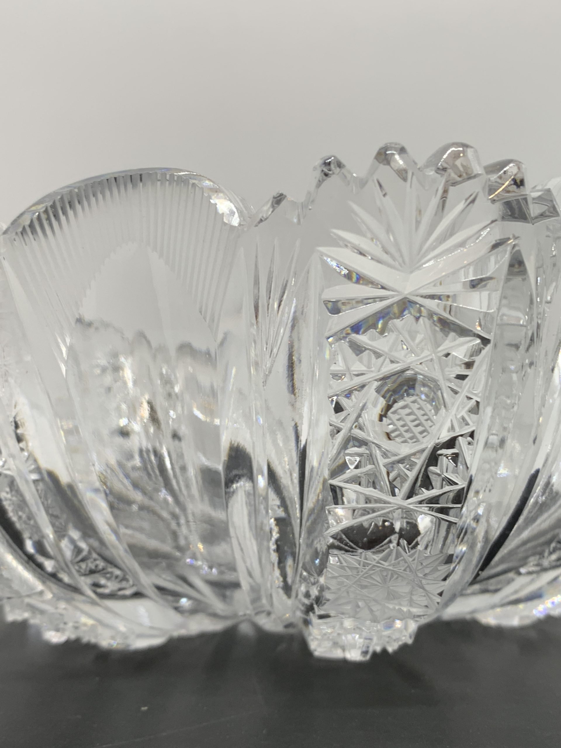 Vintage Sovereign Hand Cut Crystal Bowl 20 cm