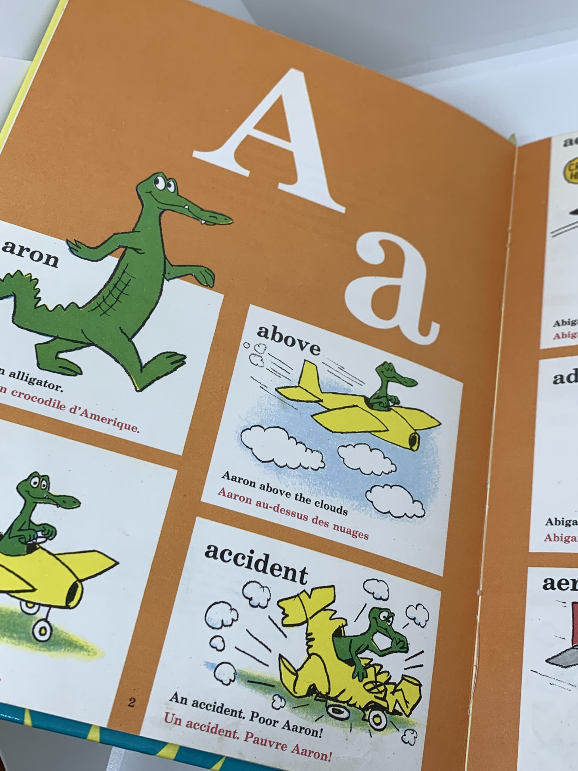 The Cat in the Hat Beginner Book Dictionary in French (1967