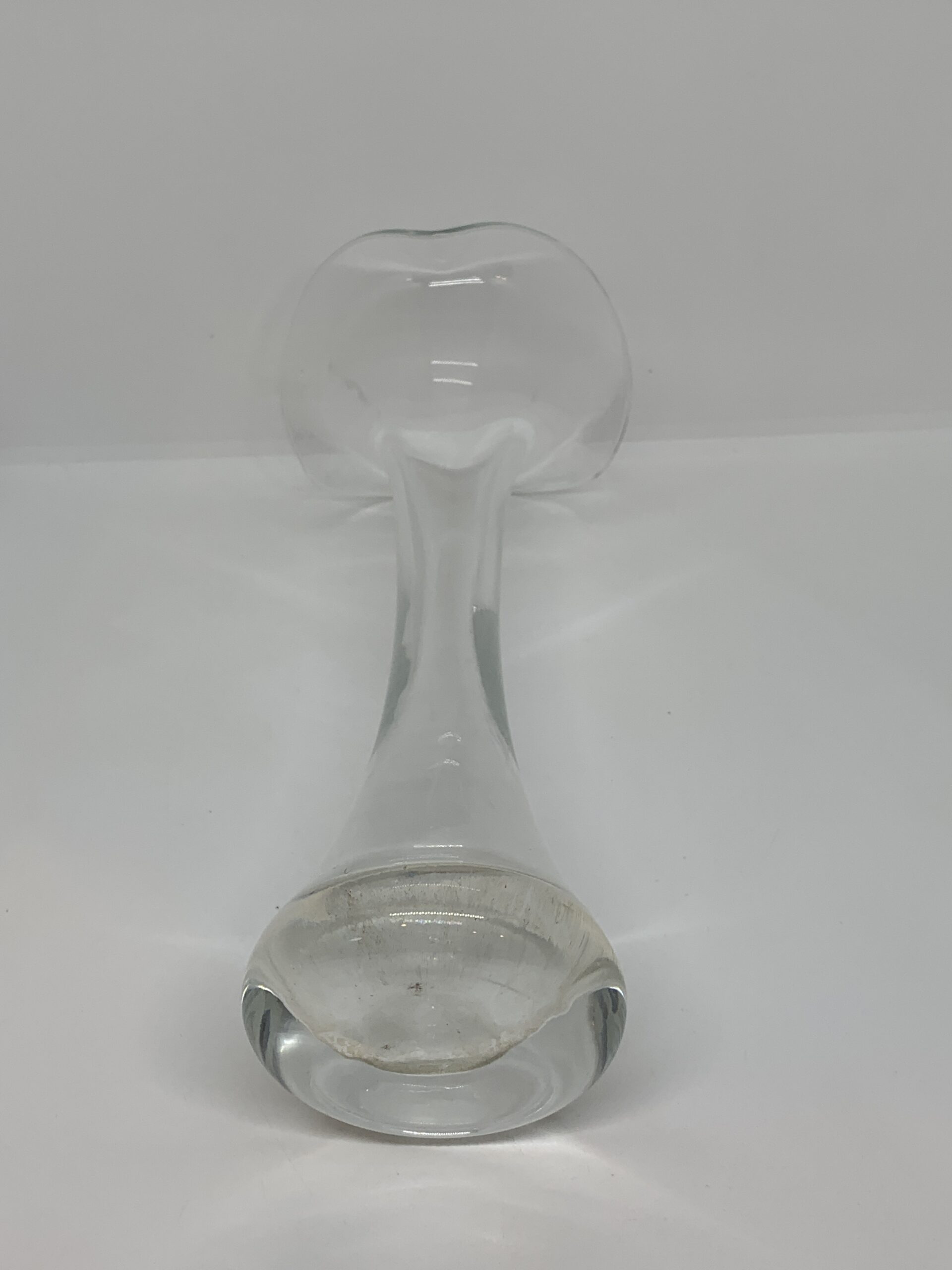 Vintage Jack-in-the-Pulpit style glass vase 26cm