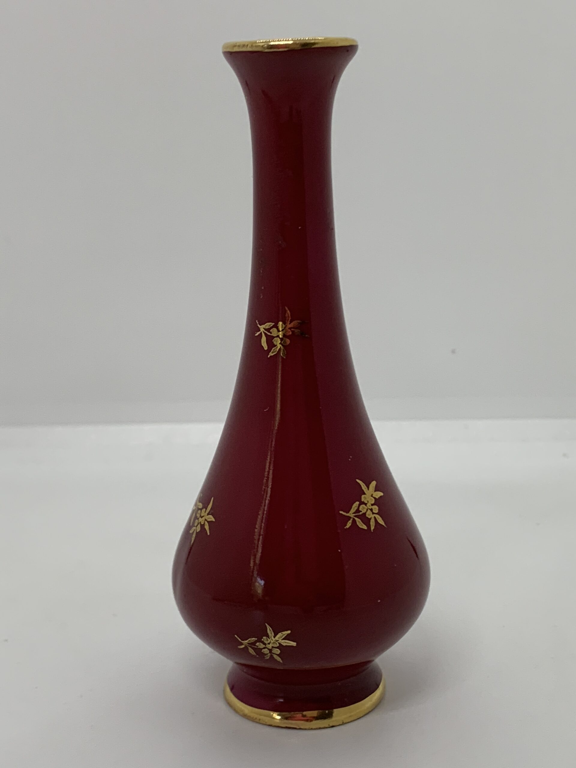 Vase Miniature En Porcelaine De Limoges - Hauteur 10 Cm - Modèle Marquise - Occasion Bon état