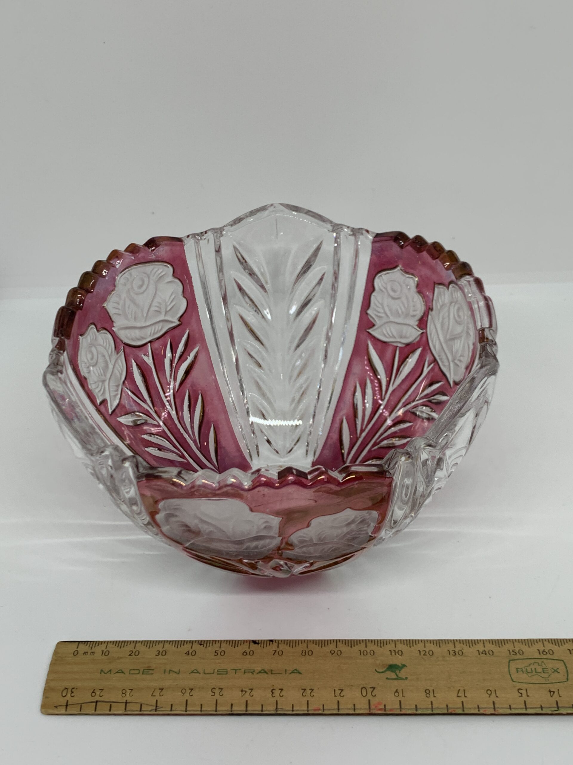 Anna Hutte Rosaline Glass Crystal Bowl 12cm tall