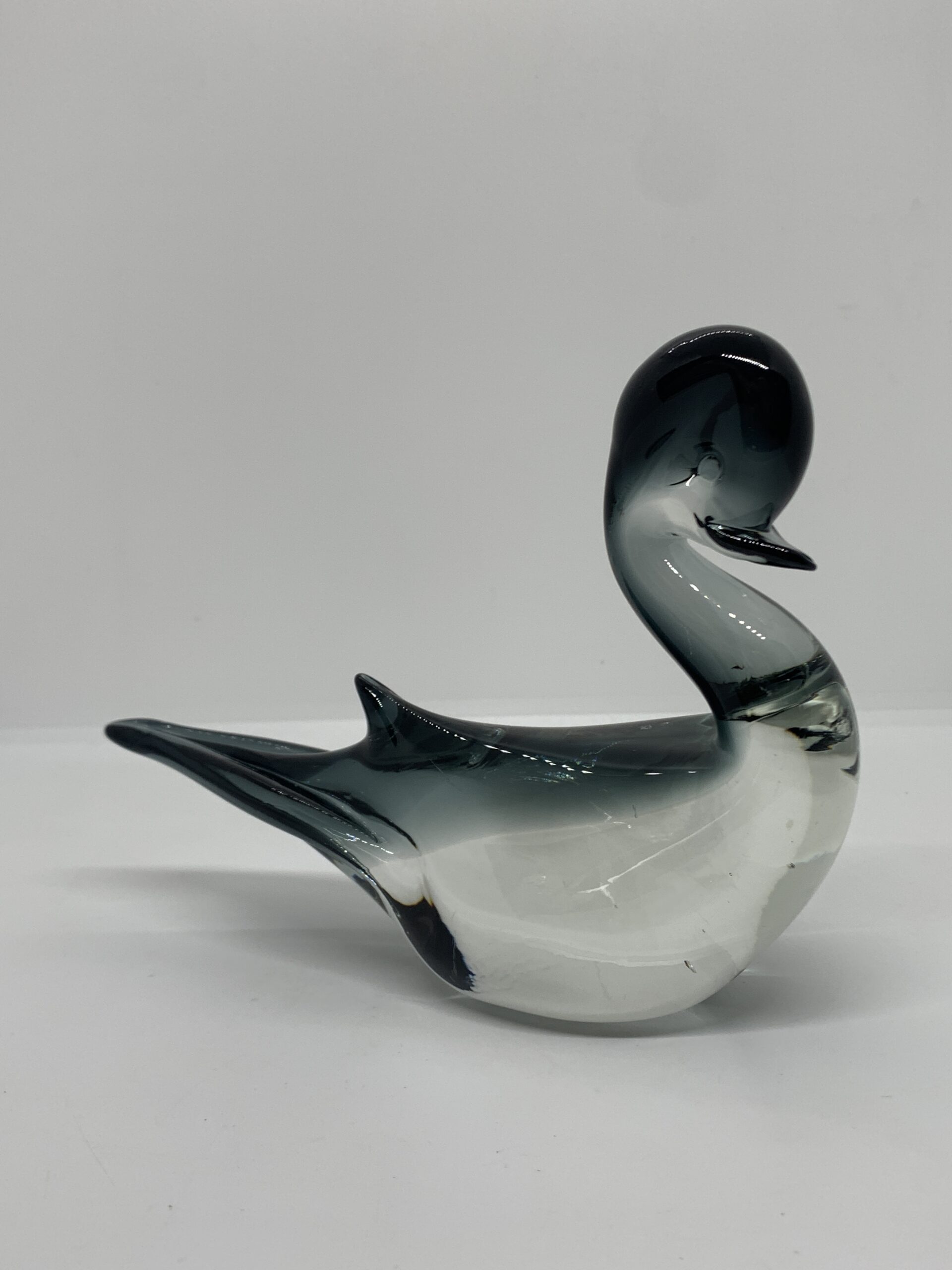 Glass Swallow Duck 13cm high