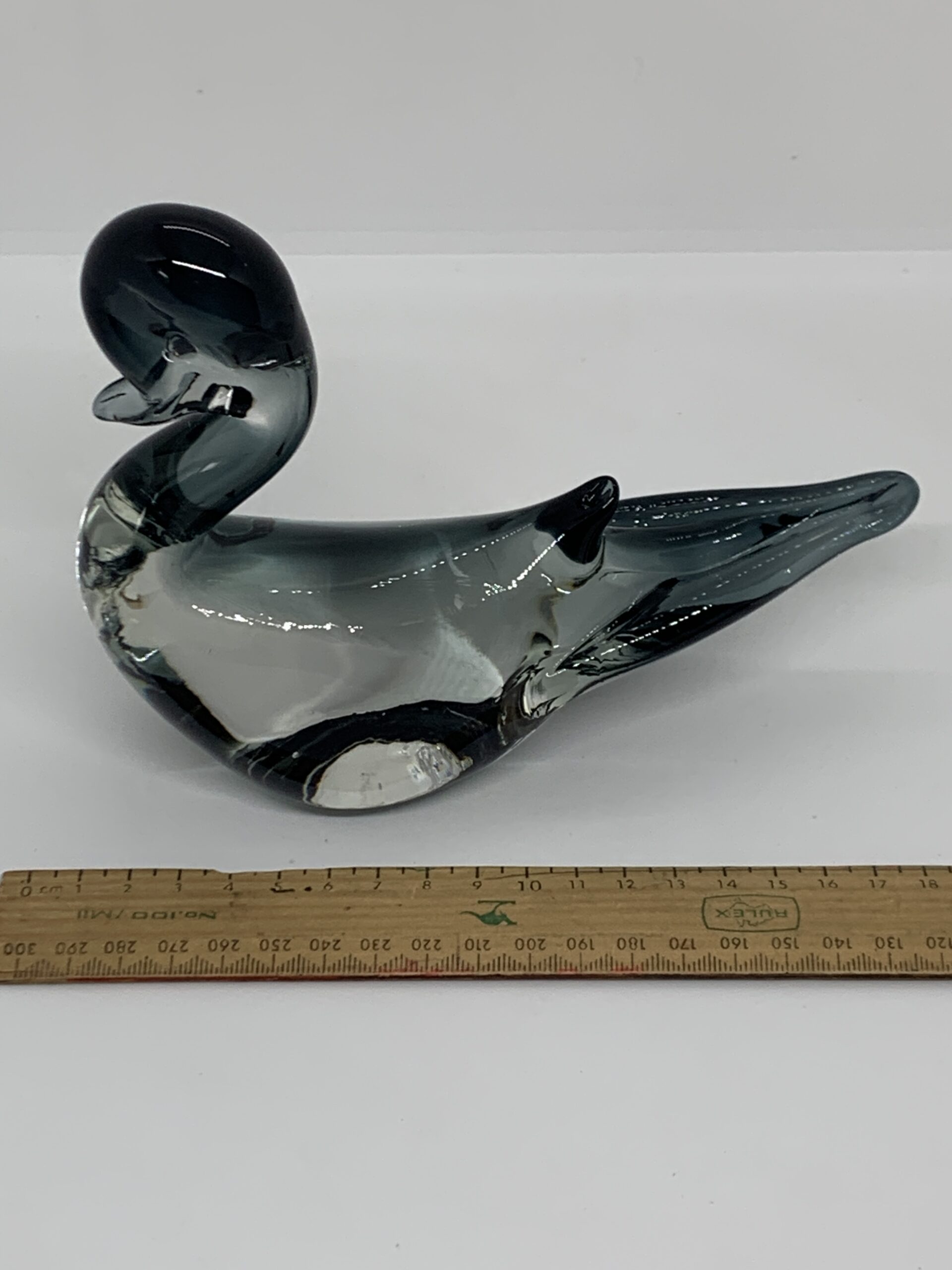 Glass Swallow Duck 13cm high