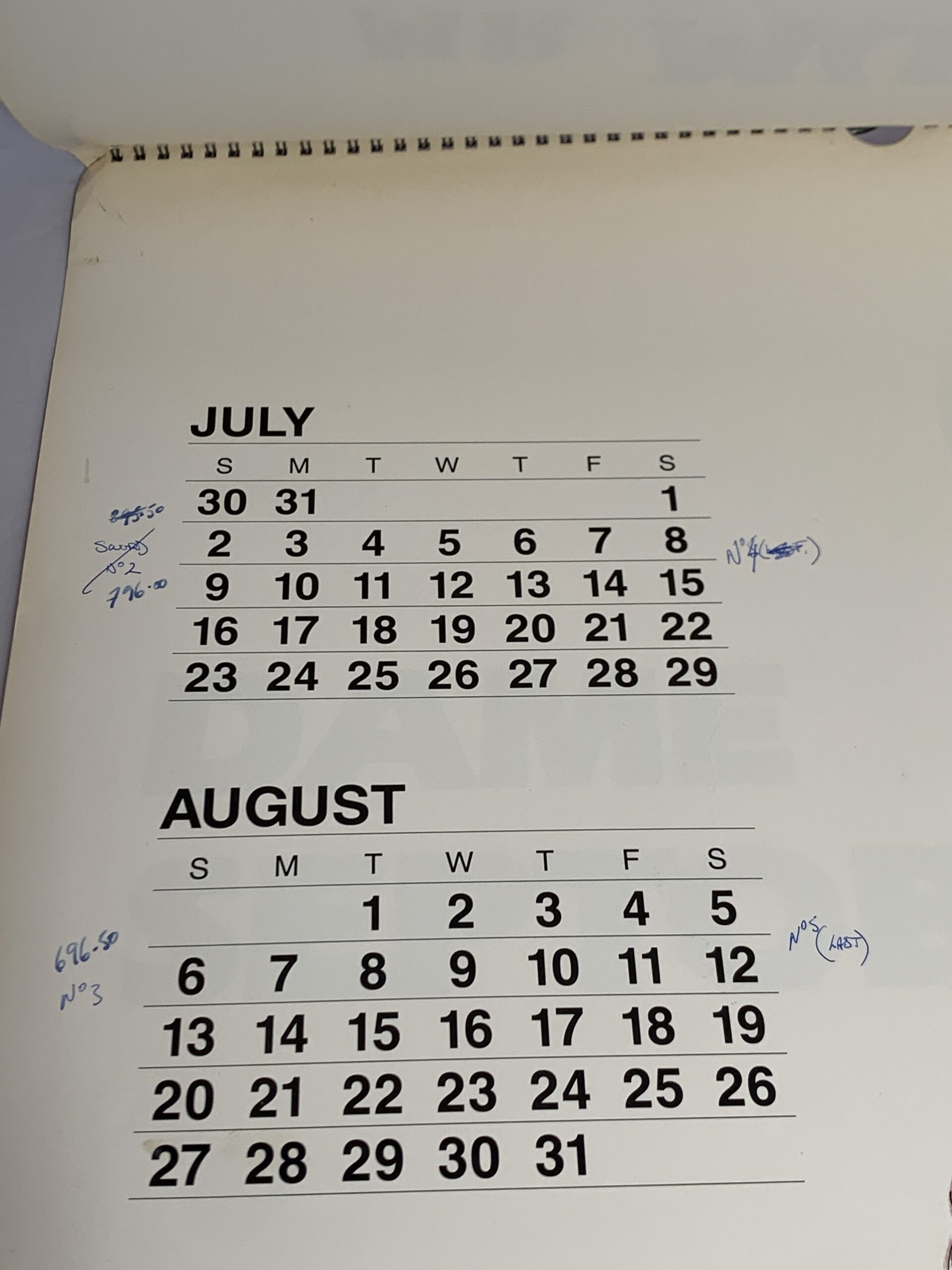 Pickerings Playmates of 89 Calender - Vintage Keepsakes