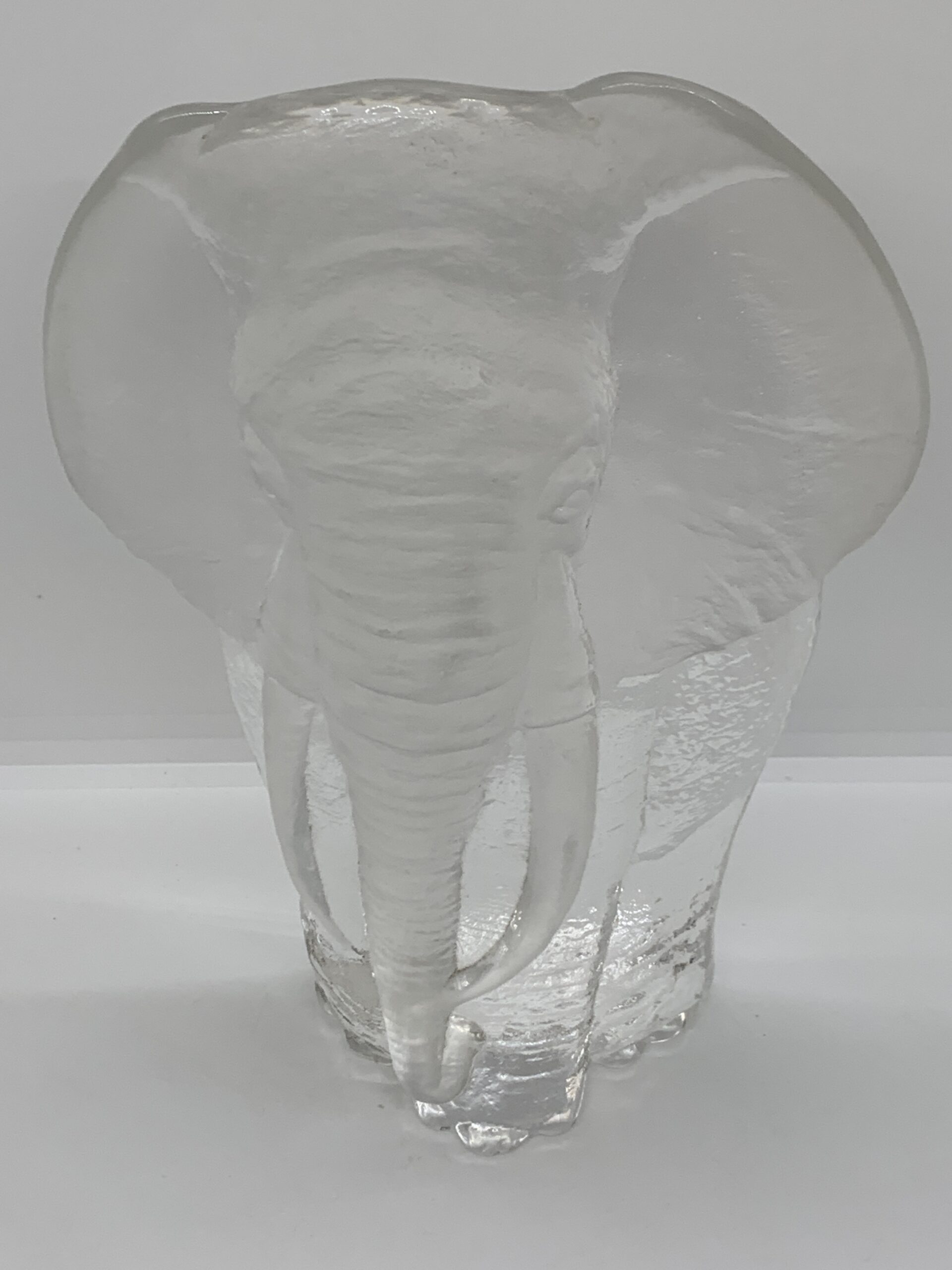 Mats Jonasson Large Lead Crystal Elephant 22cm - original sticker