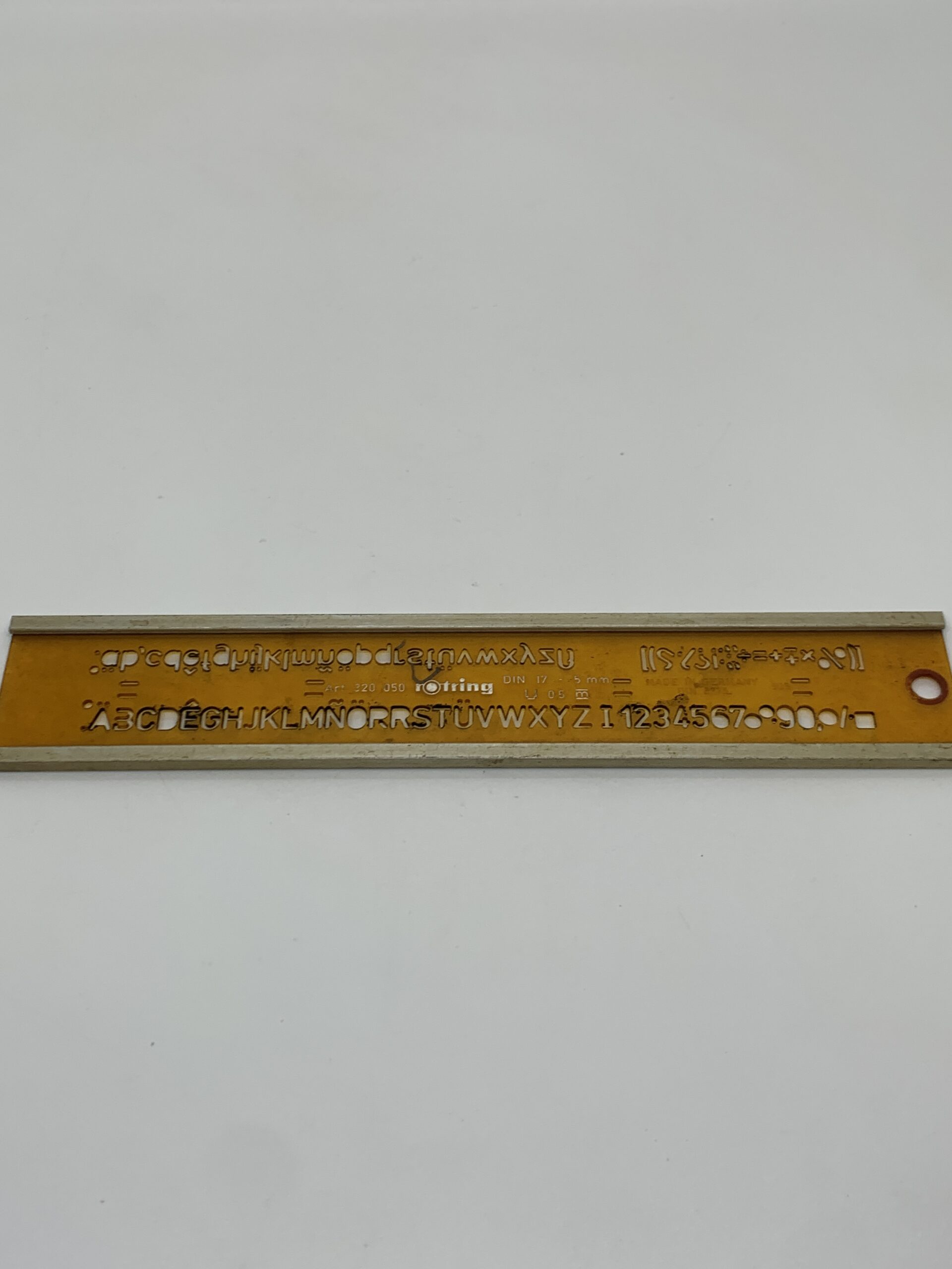 Rotring Stencil Ruler 5mm - Art 320 050 - Vintage Keepsakes