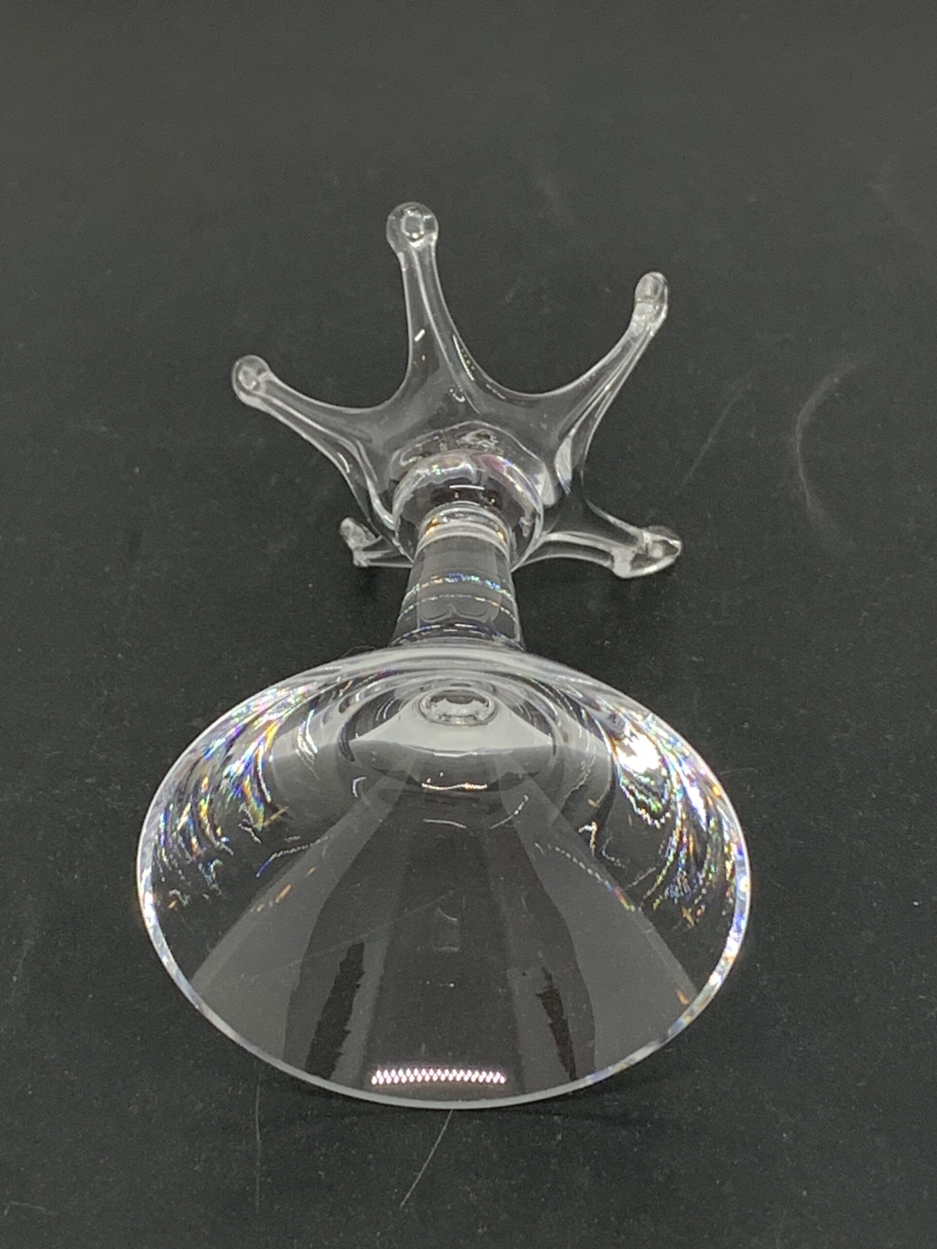 Vintage Dartington Glass The Ring Tree (approx 10cm high) - Vintage ...