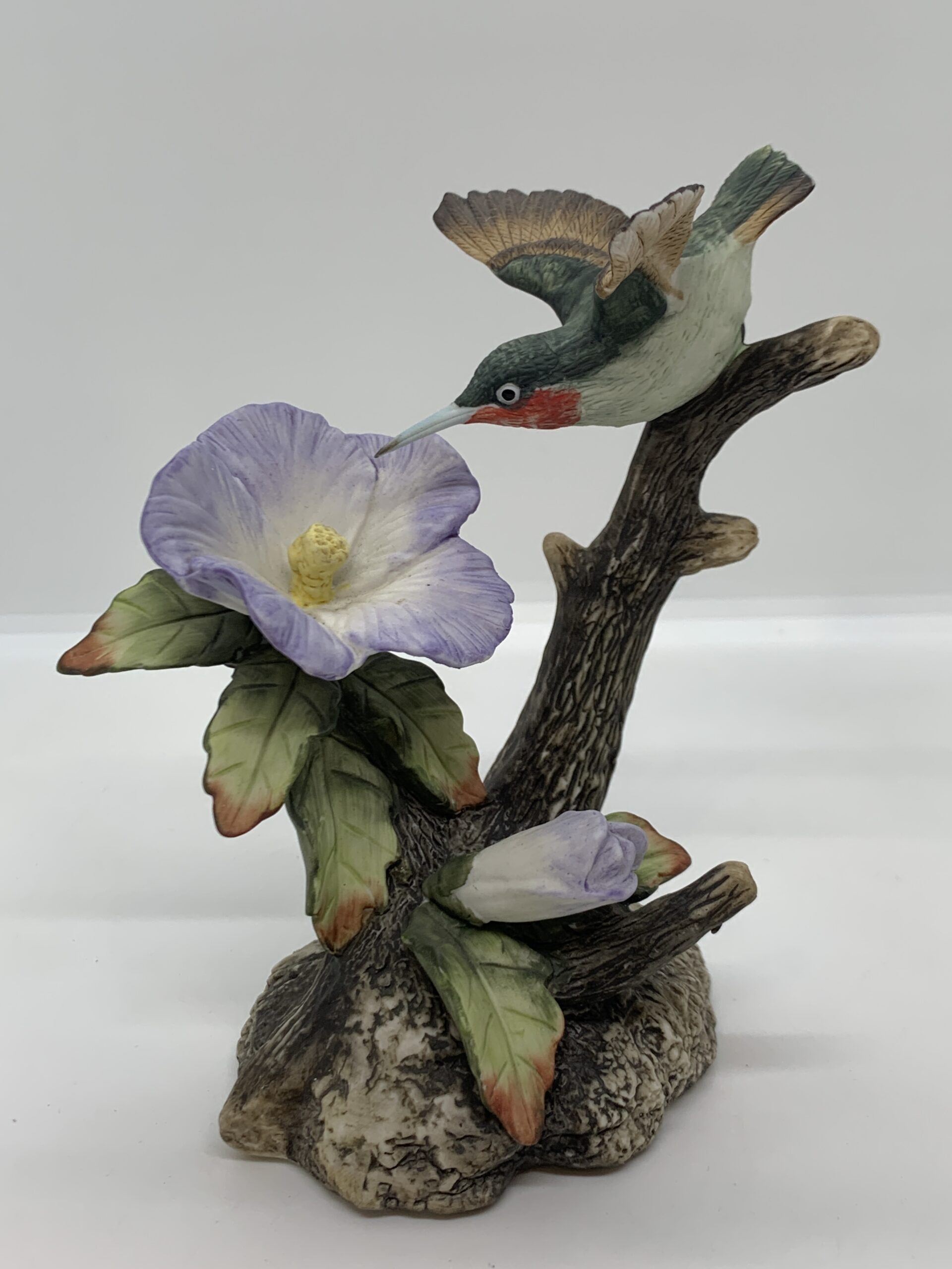 Leonardo Collection Hummingbird on Branch with Flowers 15cm - Vintage ...