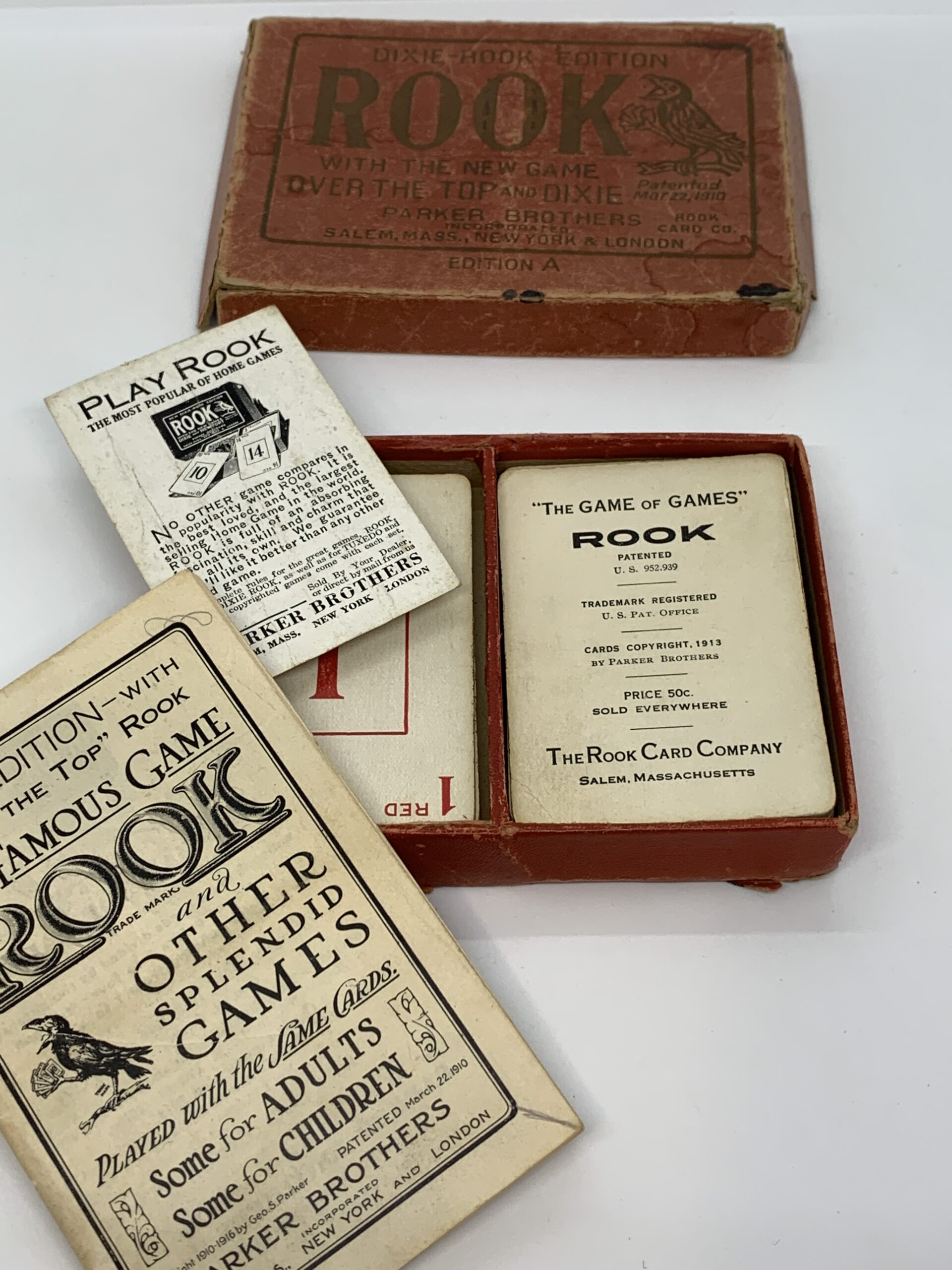 1900s Parker Brothers Dixie Dash Rook Edition - Complete
