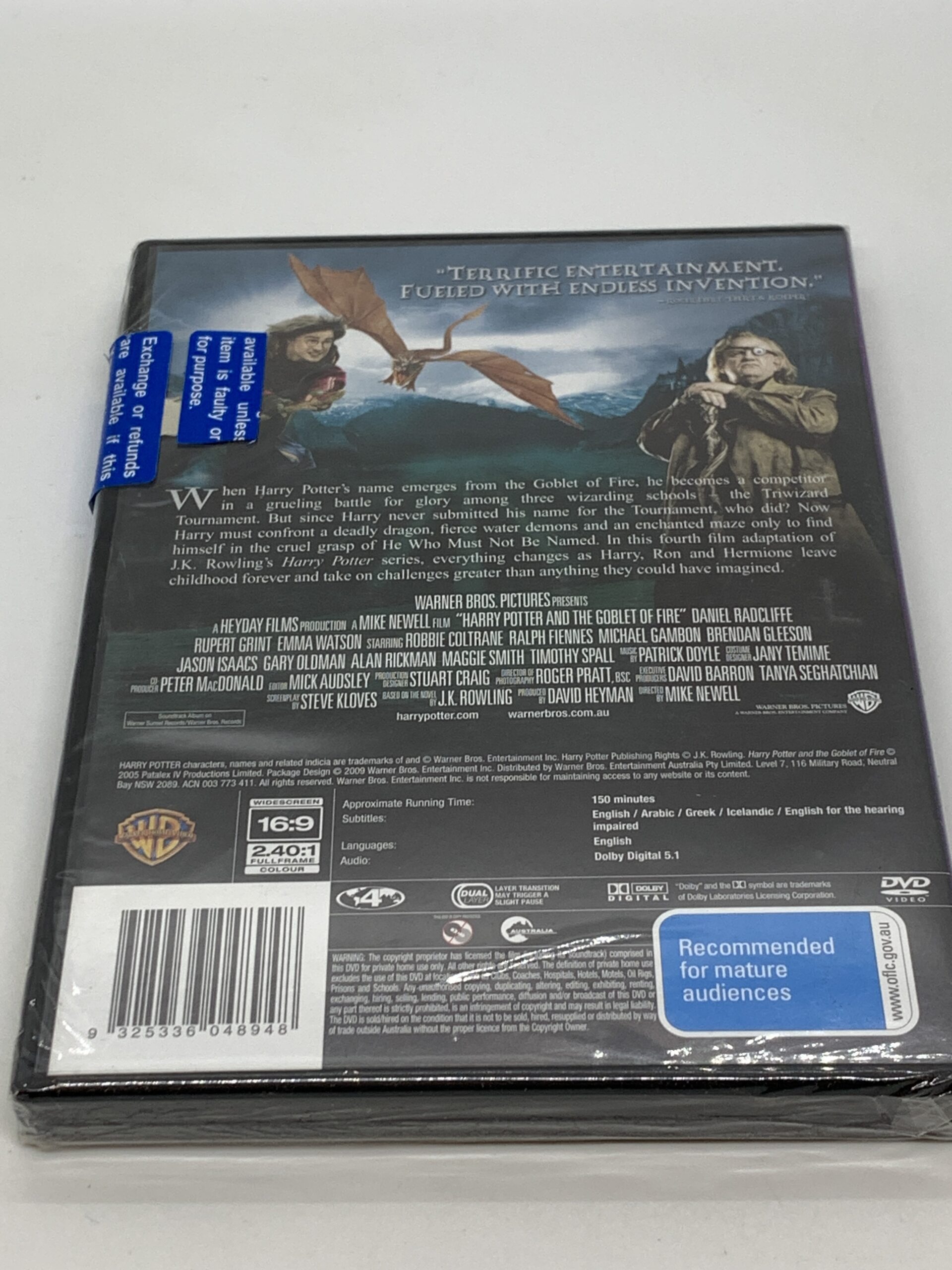 Harry Potter And The Goblet Of Fire Dvd Vintage Keepsakes