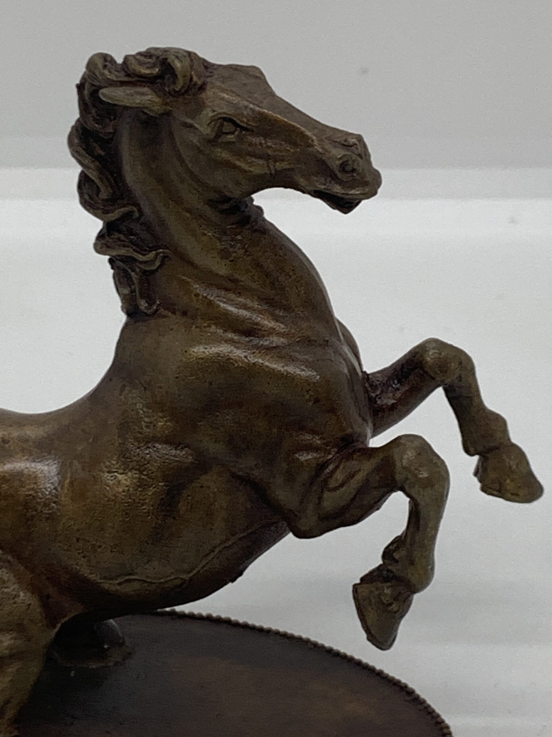 1987 Franklin Mint Renaissance Bronze Horse 10cm - Vintage Keepsakes