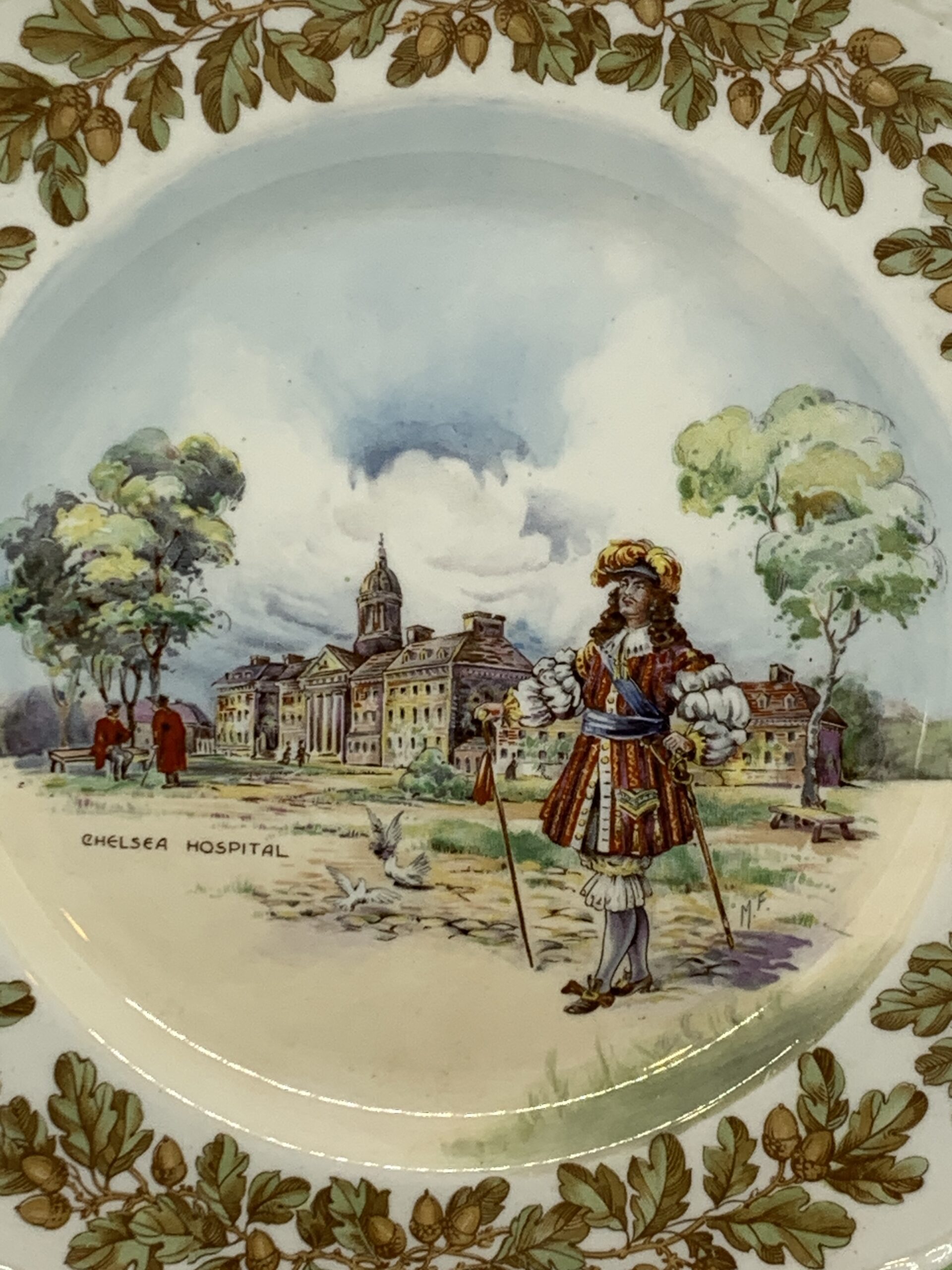 1947 Royal Doulton Chelsea Hospital Display Plate 27cm
