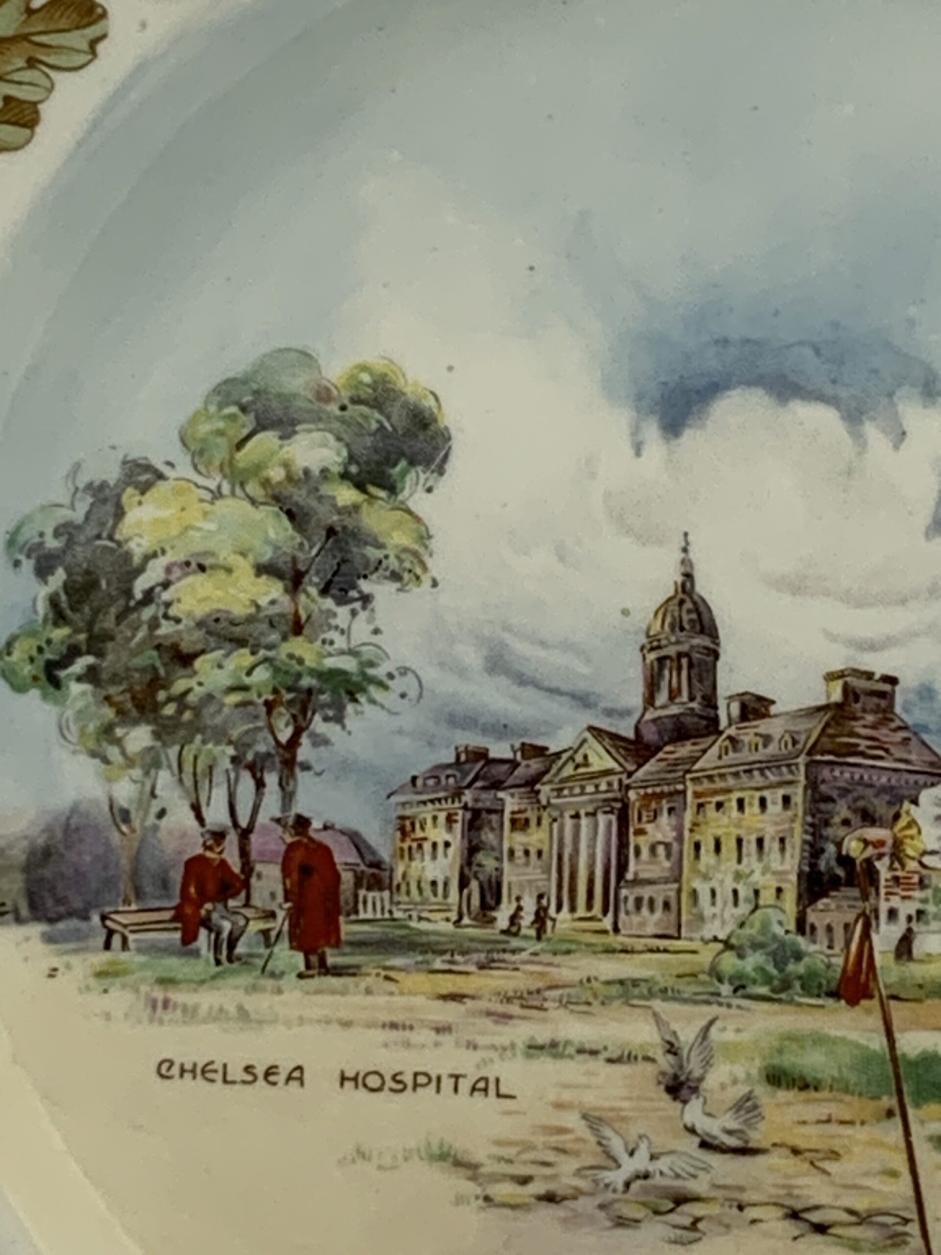 1947 Royal Doulton Chelsea Hospital Display Plate 27cm
