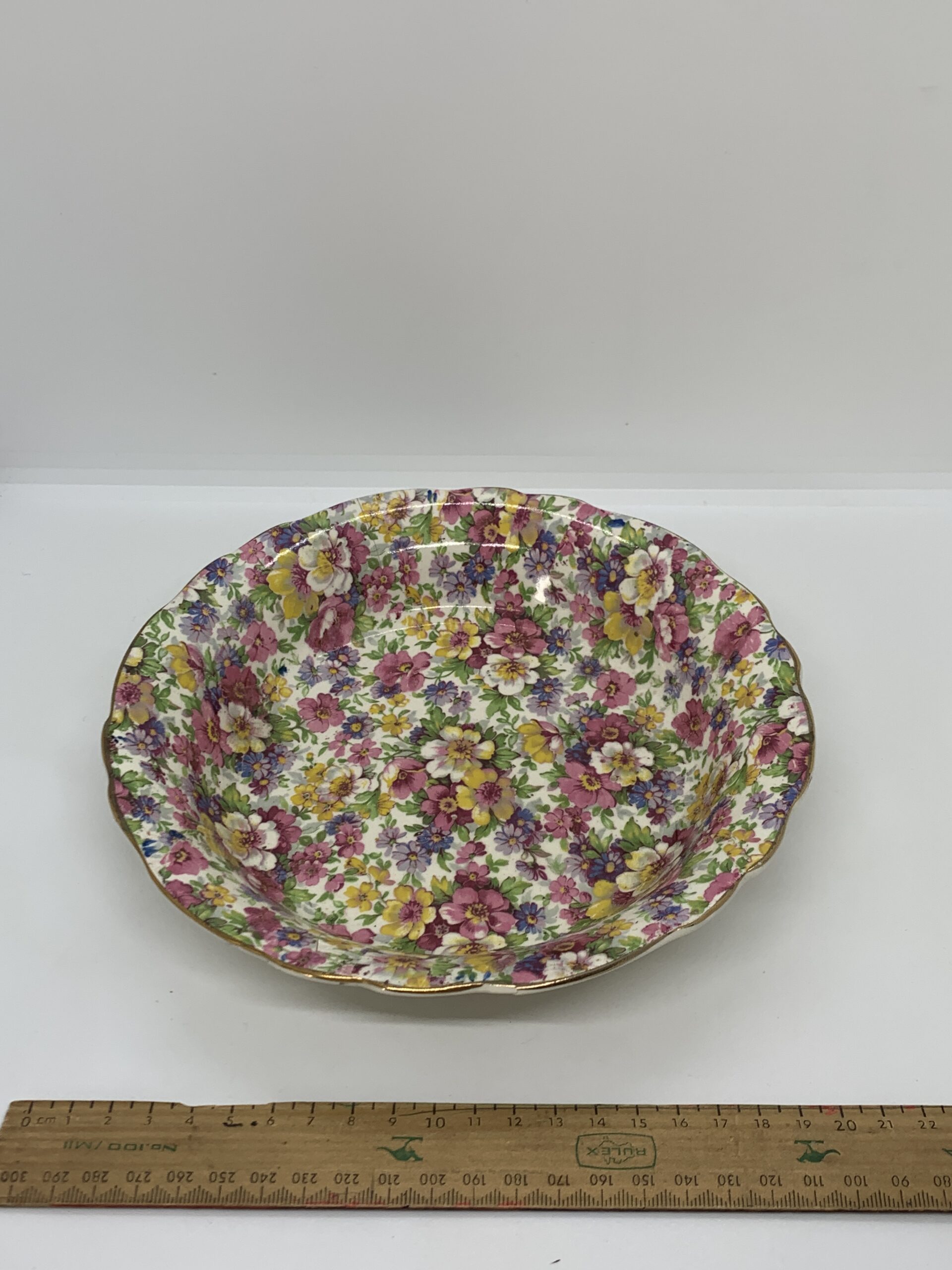 (Repaired) James Kent Du Barry chintz pattern Bowl 20cm